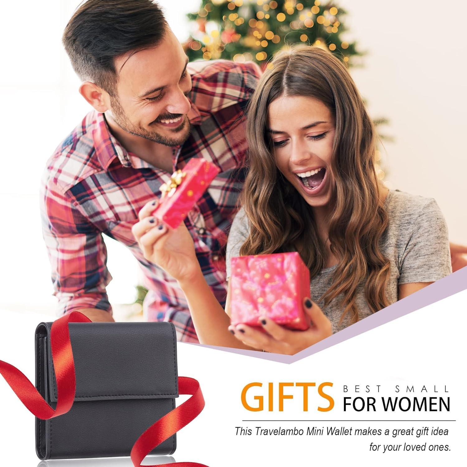 Billetera RFID Travelambo para Mujeres Compacta Negra