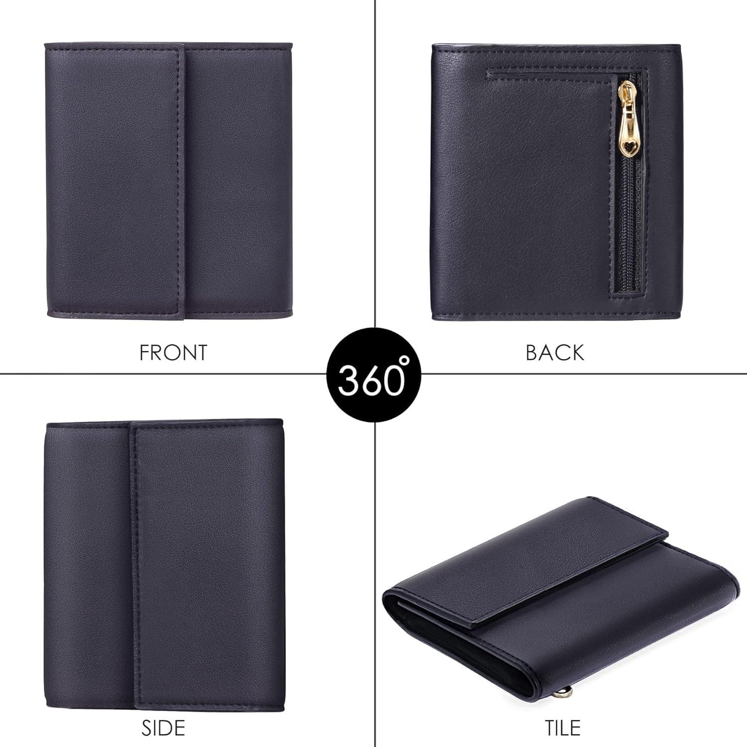 Billetera RFID Travelambo para Mujeres Compacta Negra