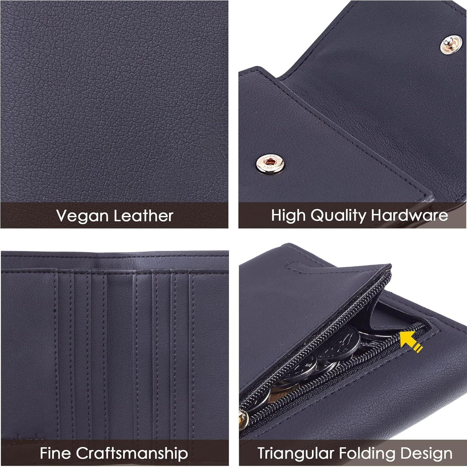 Billetera RFID Travelambo para Mujeres Compacta Negra