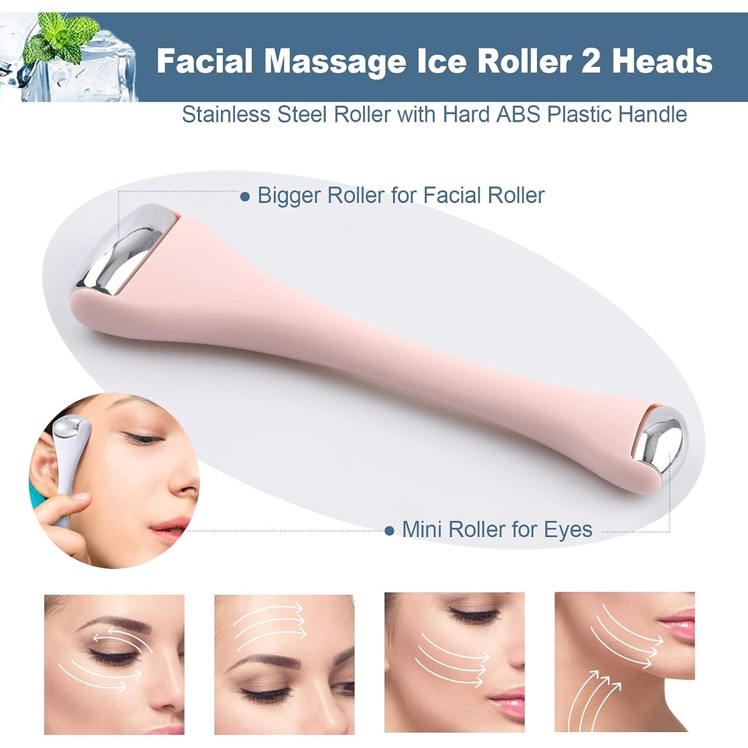Mini Rodillo de Hielo para Ojos Rosarden - Alivio de Hinchazón y Arrugas
