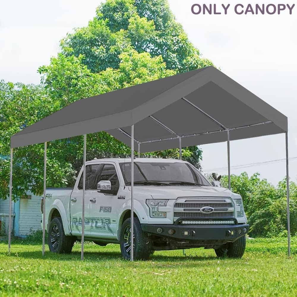Cubierta de repuesto Vanteriam 12x6 m gris para carport