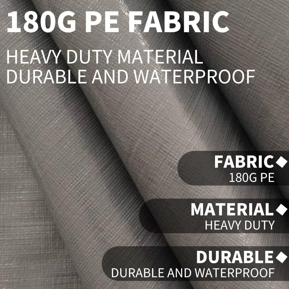 Cubierta de repuesto Vanteriam 12x6 m gris para carport