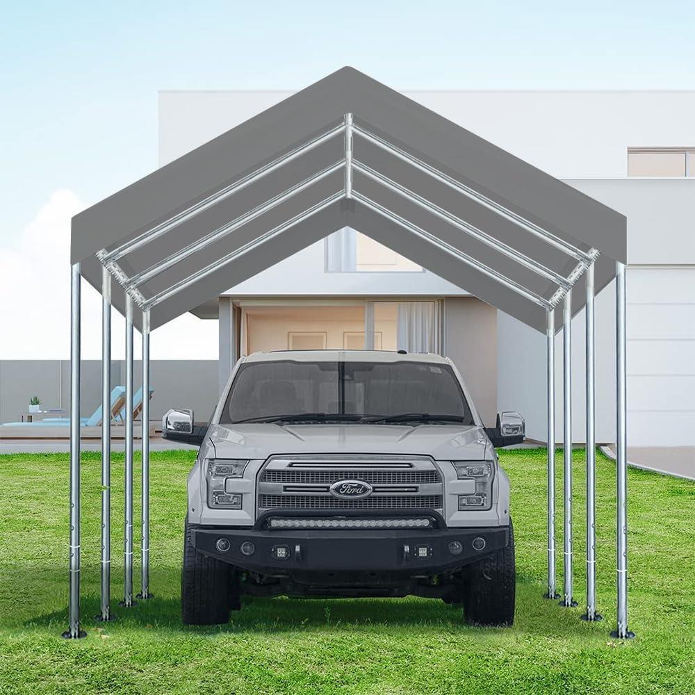 Cubierta de repuesto Vanteriam 12x6 m gris para carport