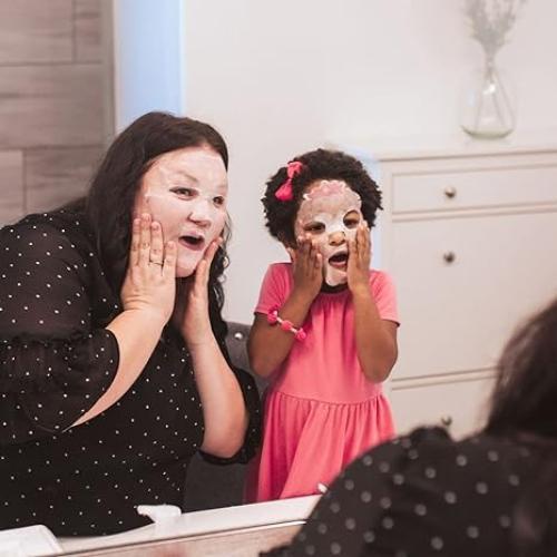 Mascarilla Facial Infantil Puttisu - 100% Algodón, Hidratante Aloe Vera, Paquete de 7