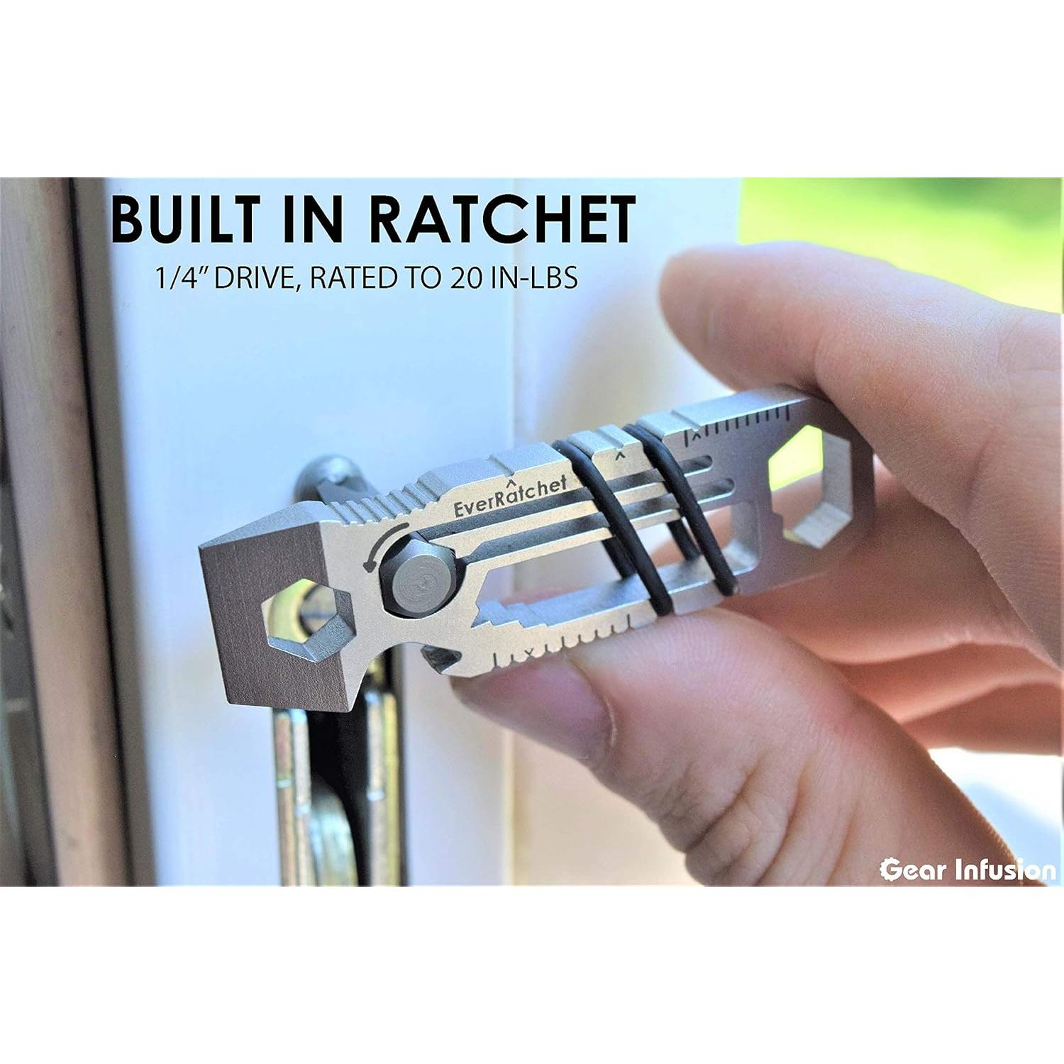 Multiherramienta EDC Gear Infusion EverRatchet 17-en-1 Titanio