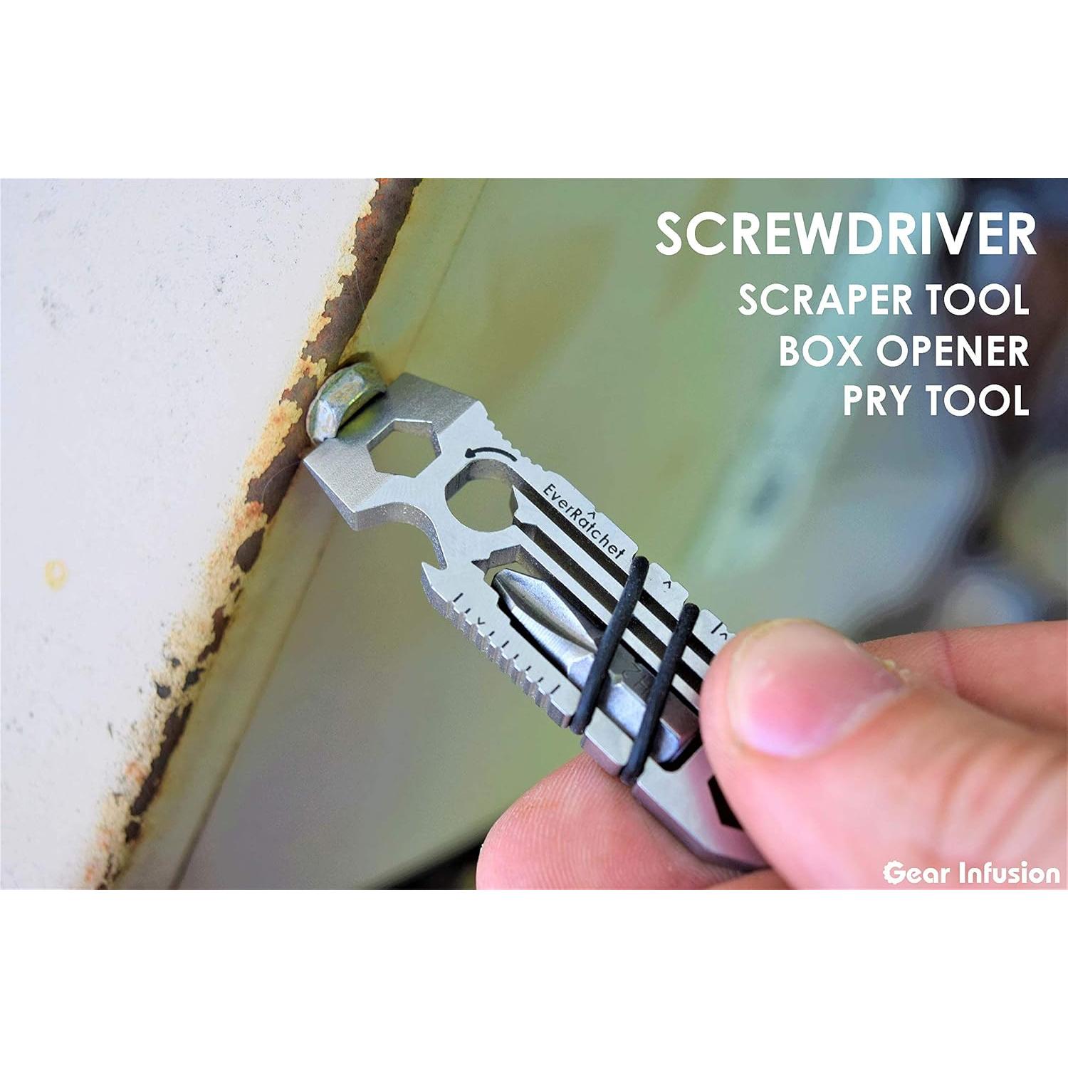 Multiherramienta EDC Gear Infusion EverRatchet 17-en-1 Titanio