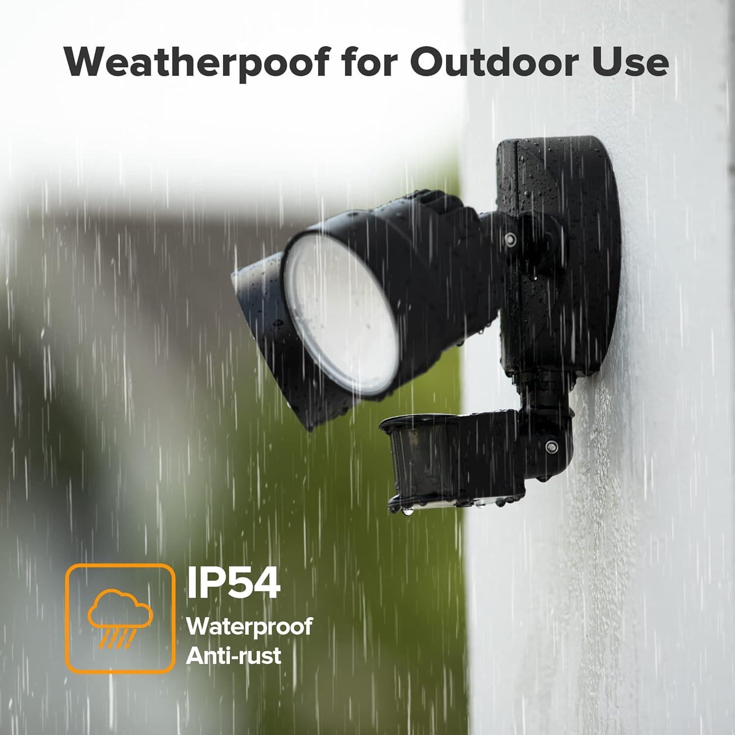 Luz de Inundación LED LUTEC P6221B-PIR24 2000 Lúmenes 18W