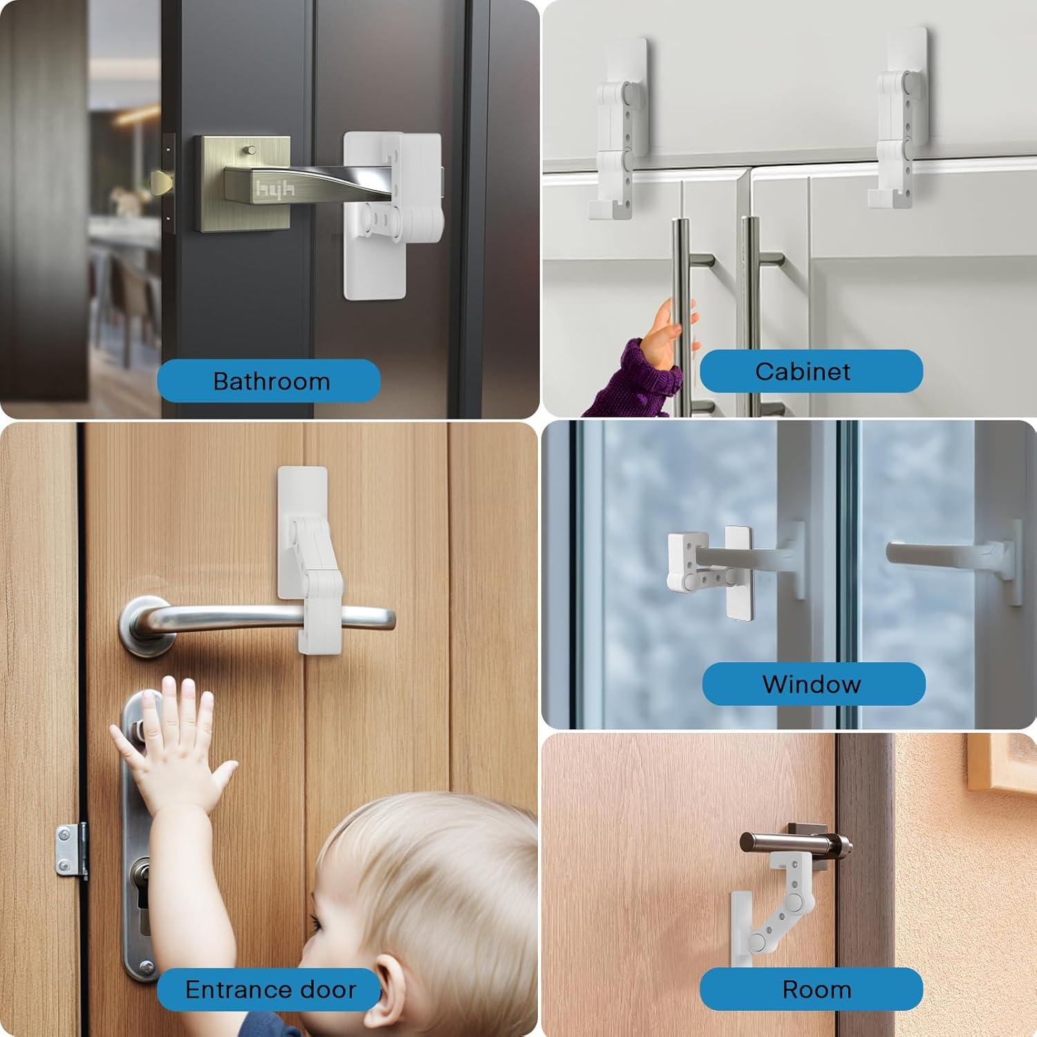 Cerradura de Palanca FYY para Puertas a Prueba de Niños - 1 Paquete