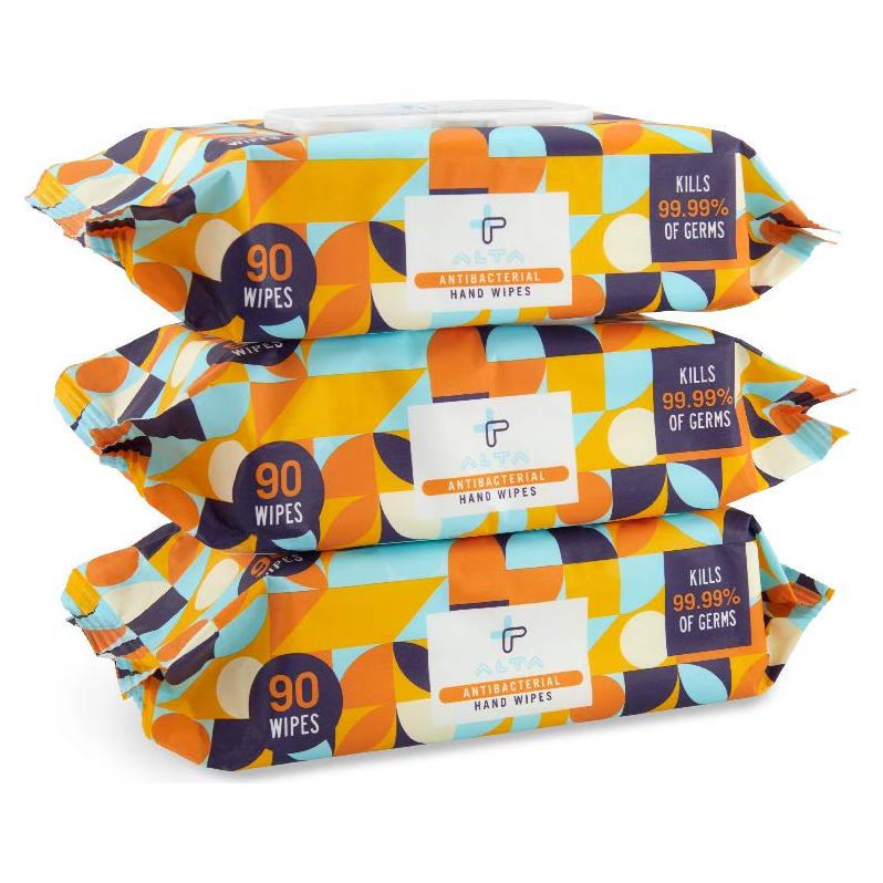 Toallitas Antibacteriales ALTA + 90 Unidades Sin Alcohol