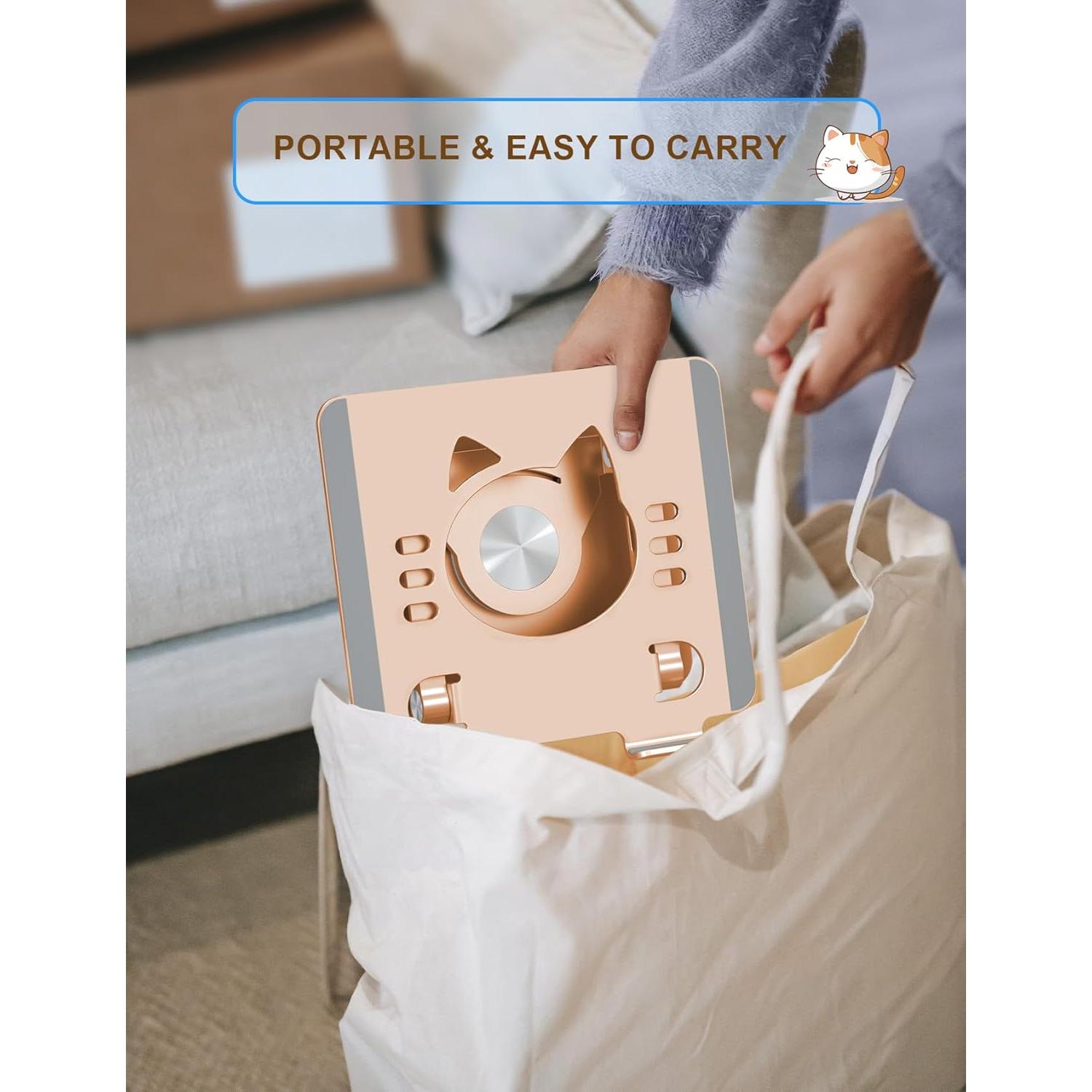 Soporte para Tablet Aoviho T8 360° Ajustable Plegable Dorado