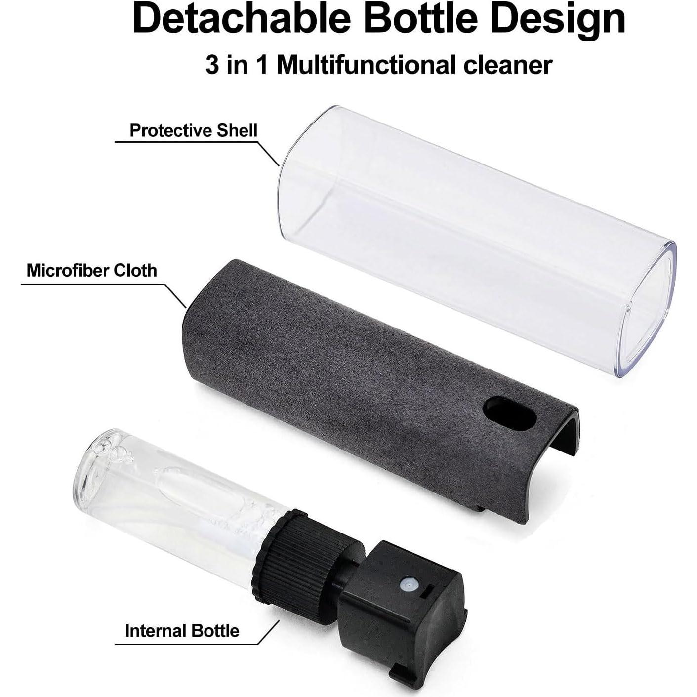 Limpiador de Pantallas Hoxiver 2 en 1 Spray 10ml Negro