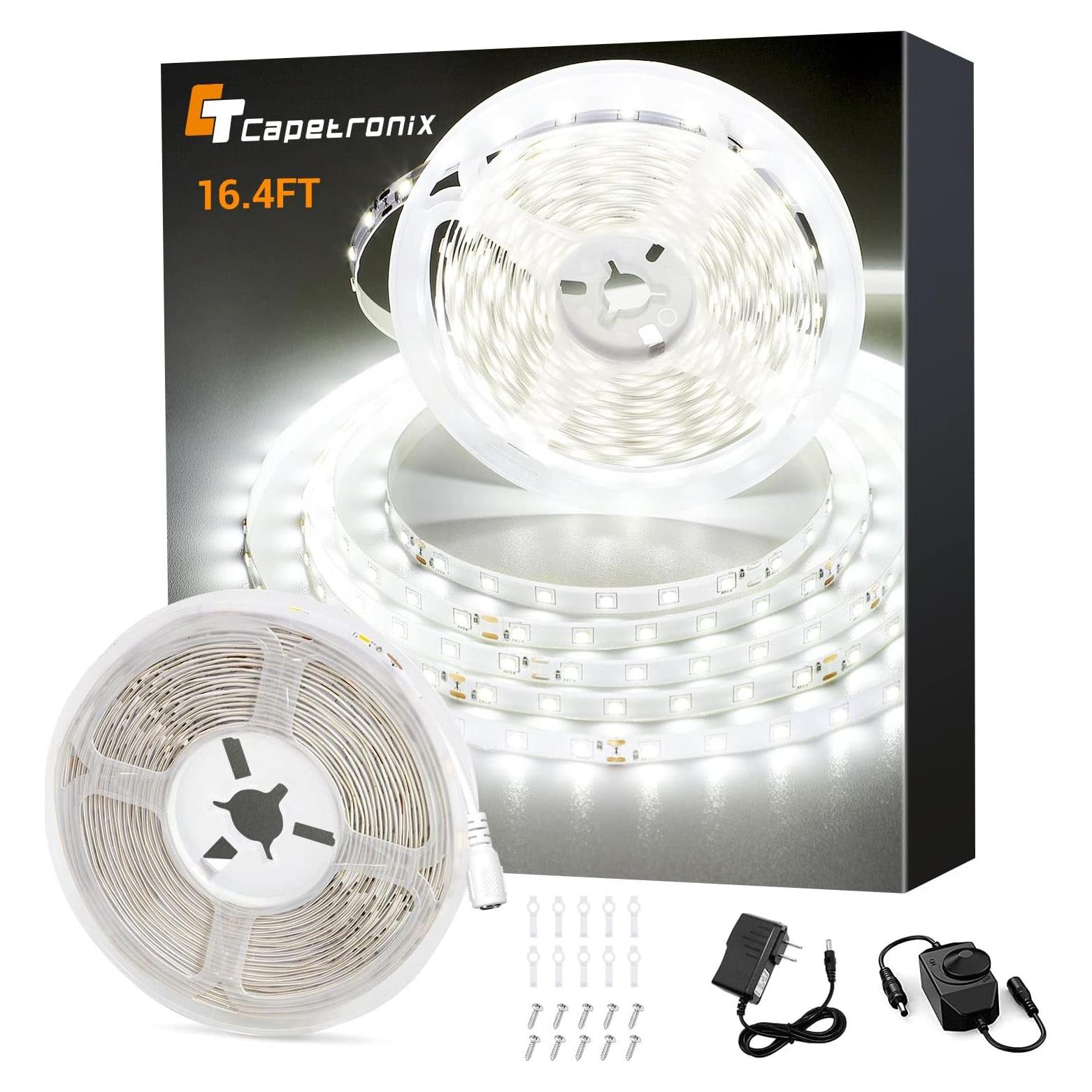 Tira de Luz LED Blanca 5m CT CAPETRONIX 24V Regulable 6000K