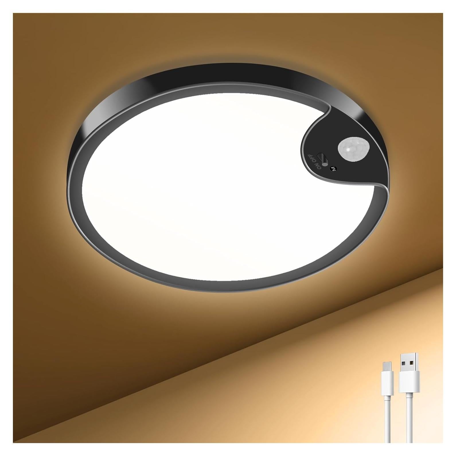 Luz de Ducha Impermeable TOOWELL con Sensor de Movimiento 20cm