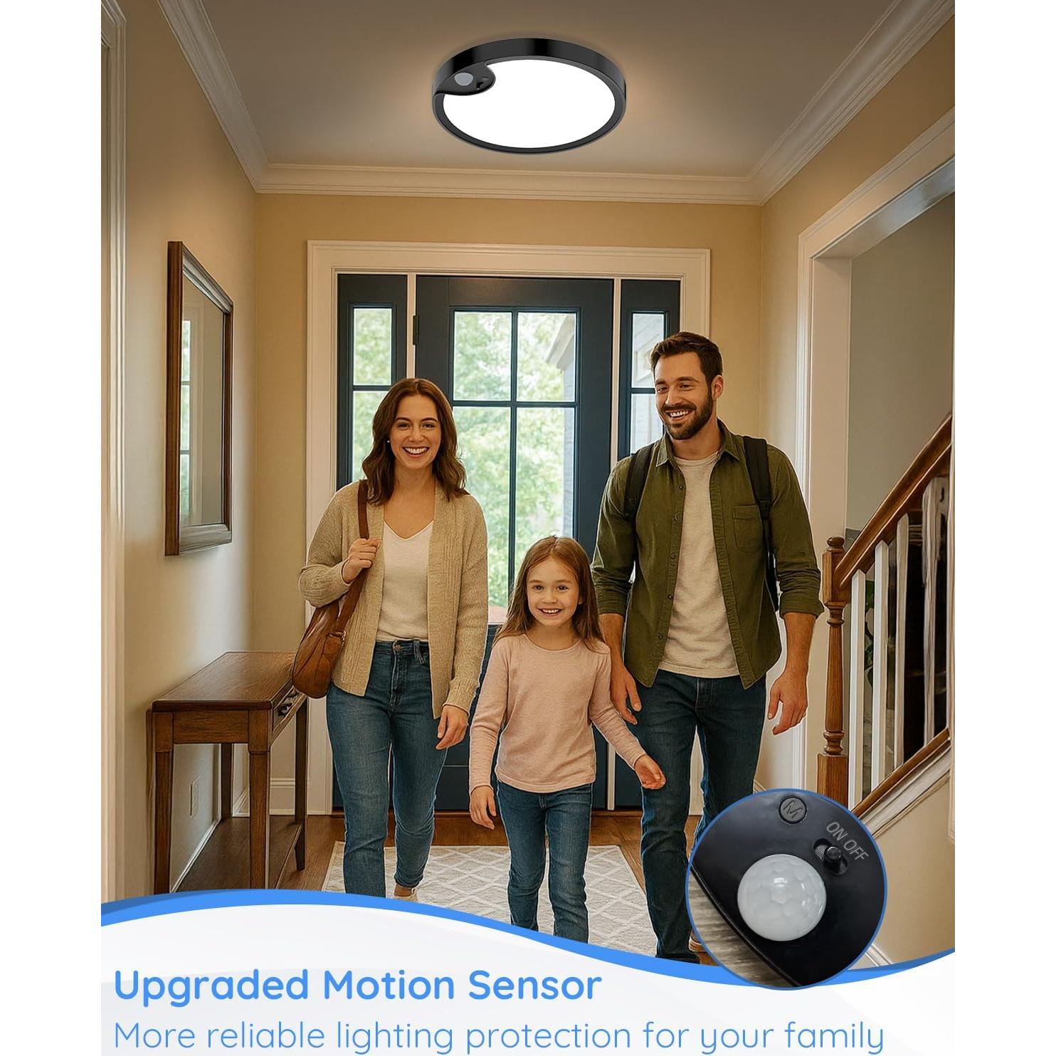 Luz de Ducha Impermeable TOOWELL con Sensor de Movimiento 20cm