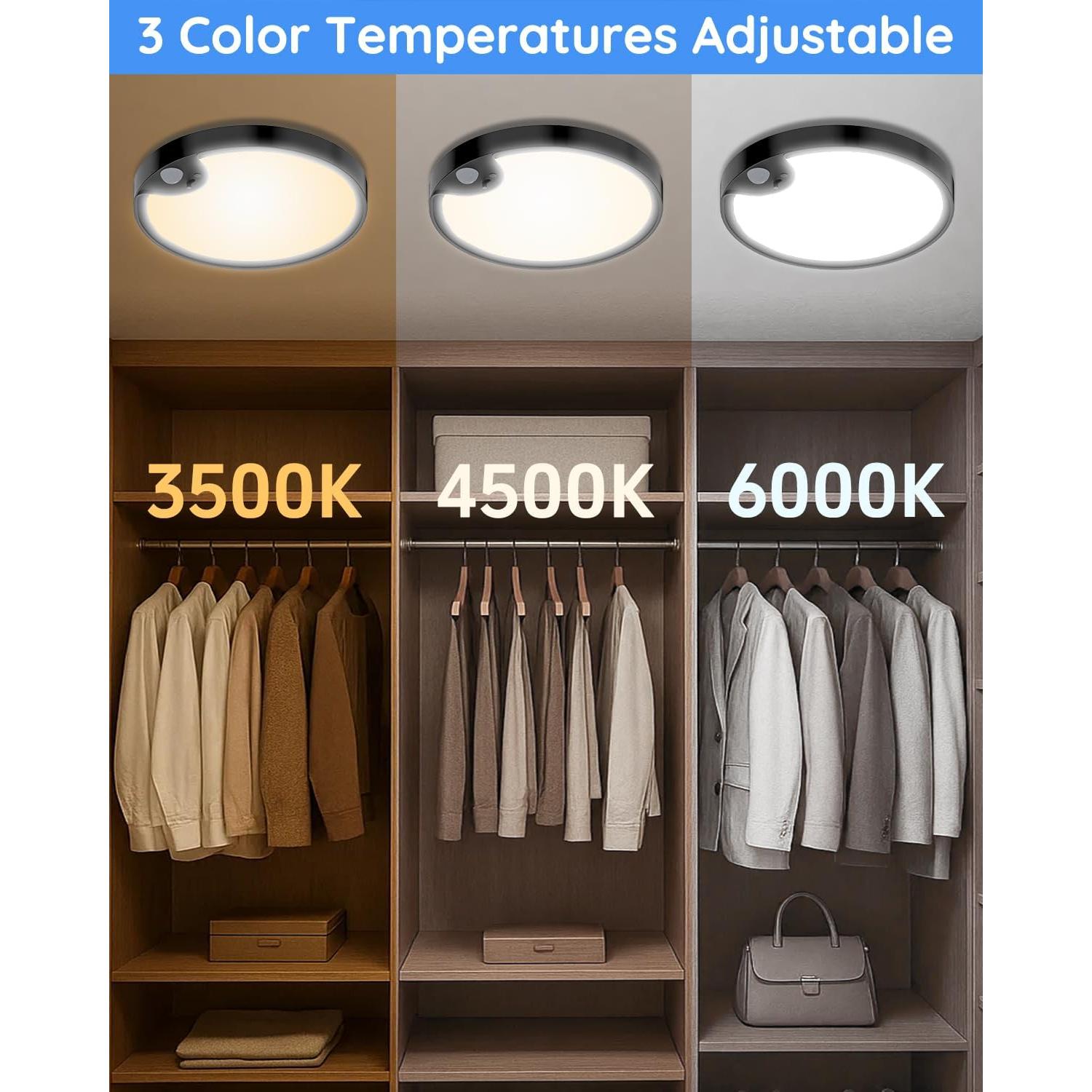 Luz de Ducha Impermeable TOOWELL con Sensor de Movimiento 20cm