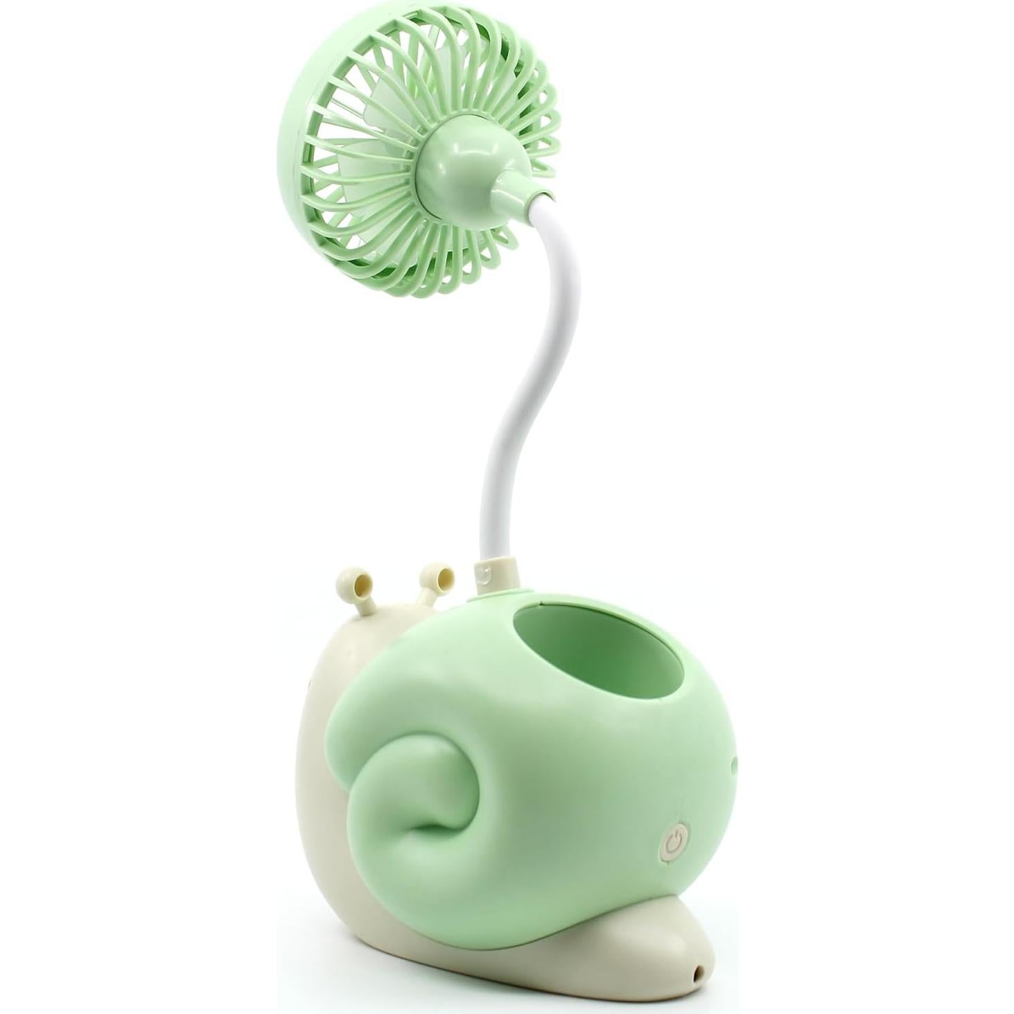 Ventilador de Mesa USB-C Ennotek Animal Verde 5V Silencioso