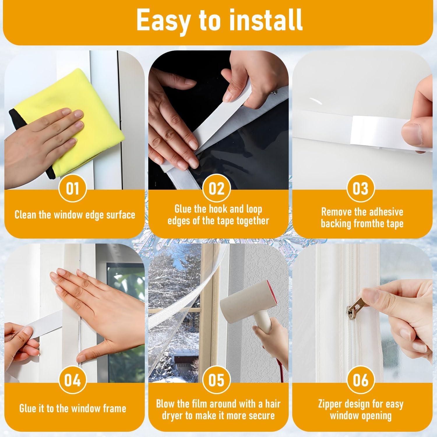 Kit de Aislamiento de Ventana MANOPAWS 120 x 150 cm Térmico