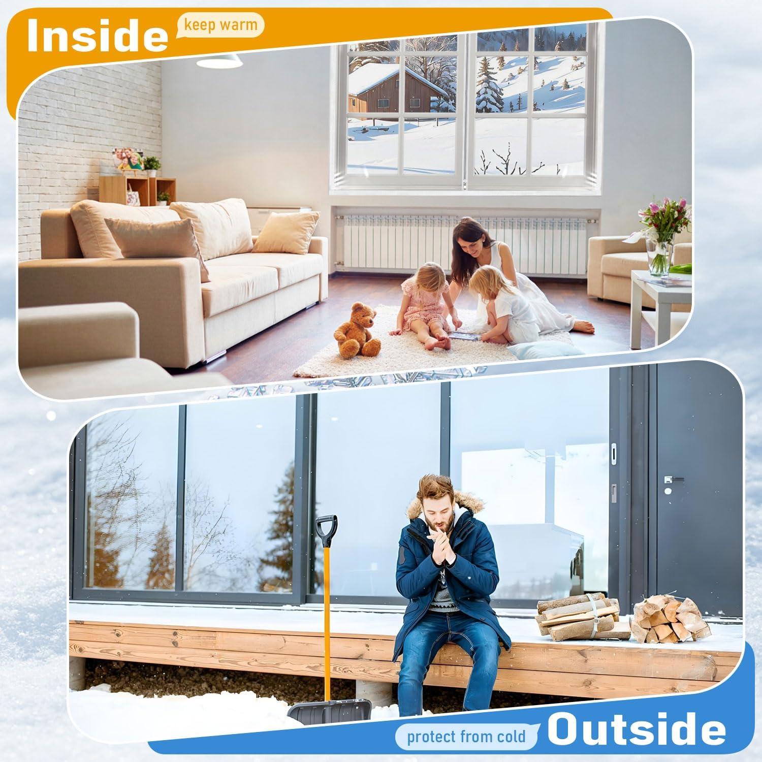 Kit de Aislamiento de Ventana MANOPAWS 120 x 150 cm Térmico