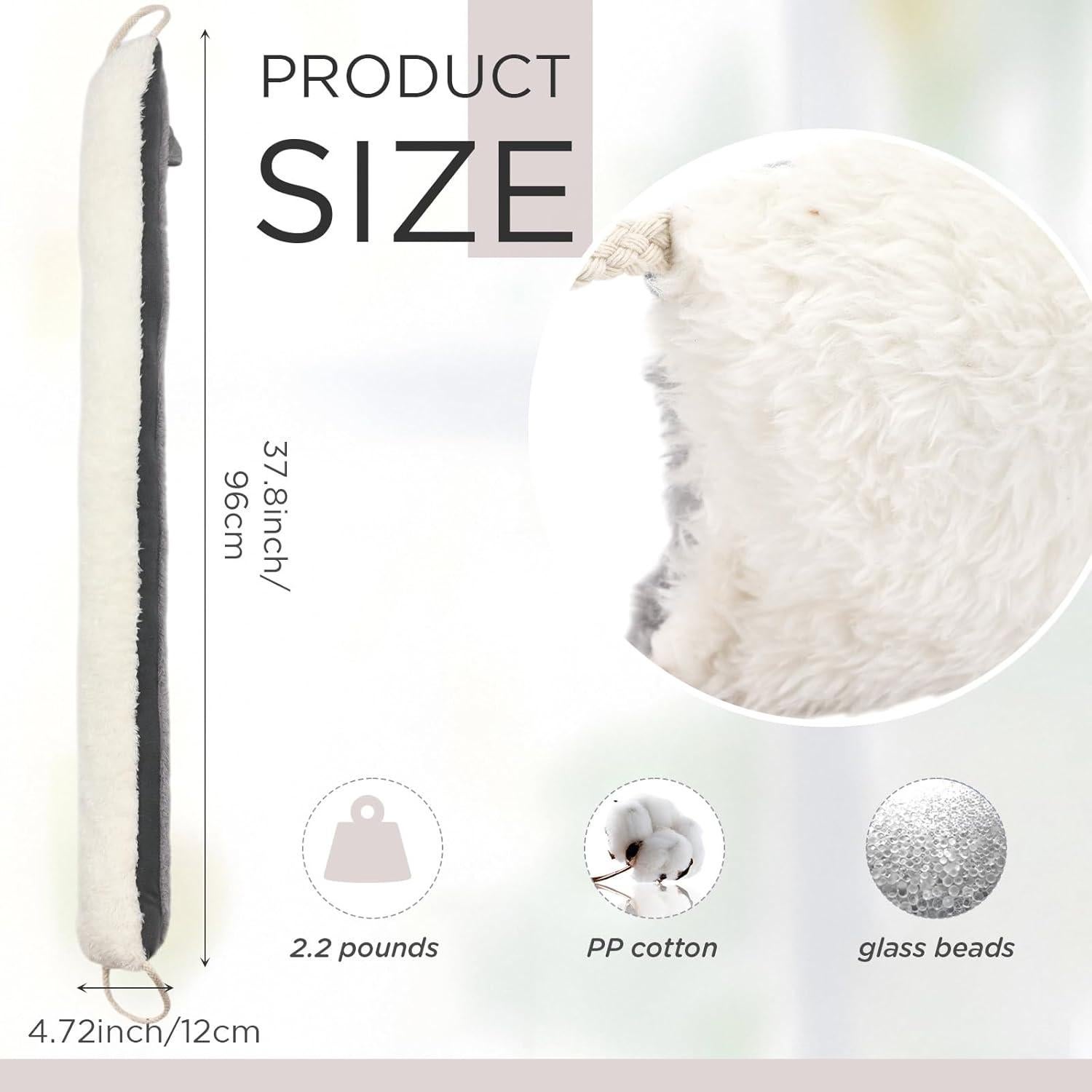 Tapón de Draft para Puertas Fiwochic 96x12 cm Aislante Ruido