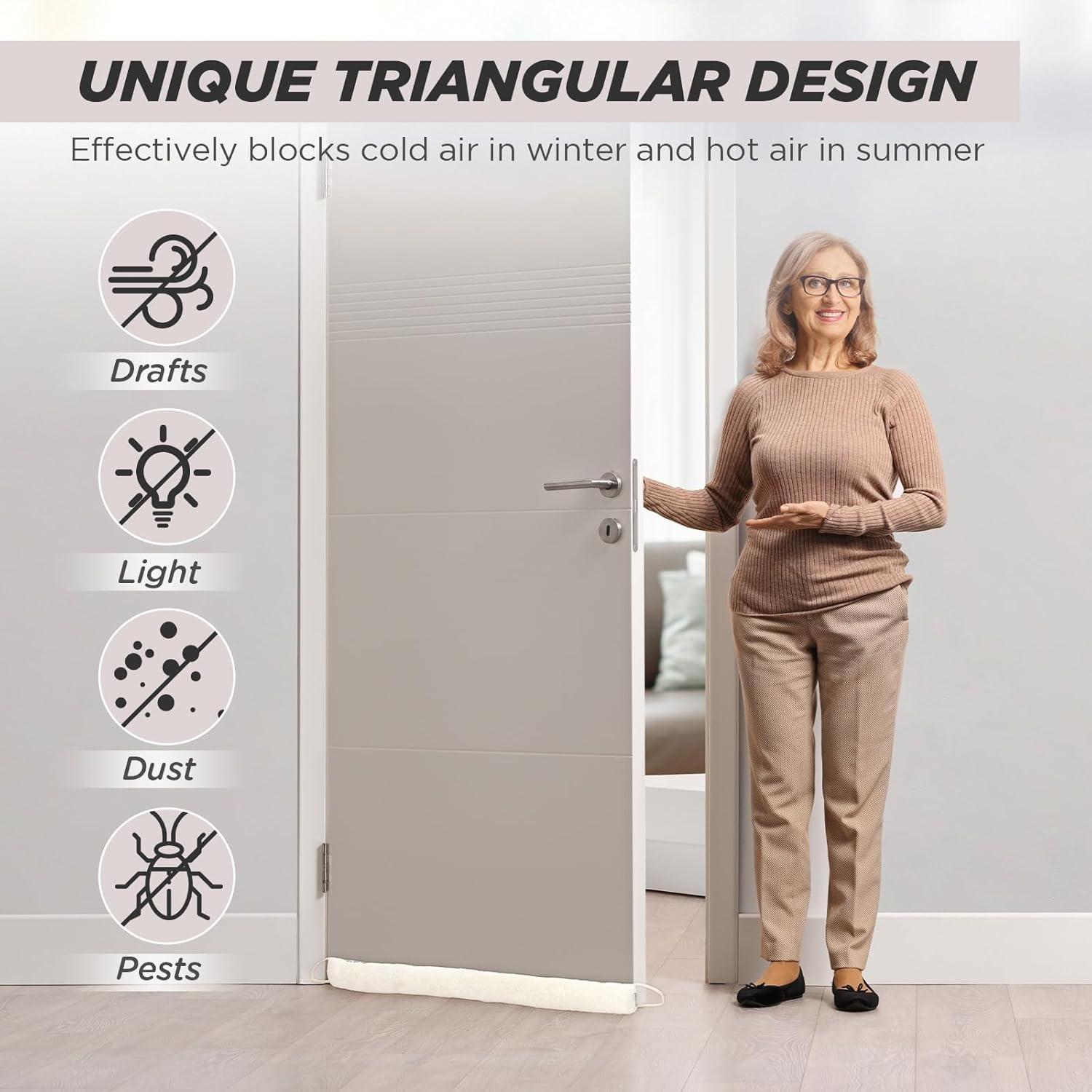 Tapón de Draft para Puertas Fiwochic 96x12 cm Aislante Ruido