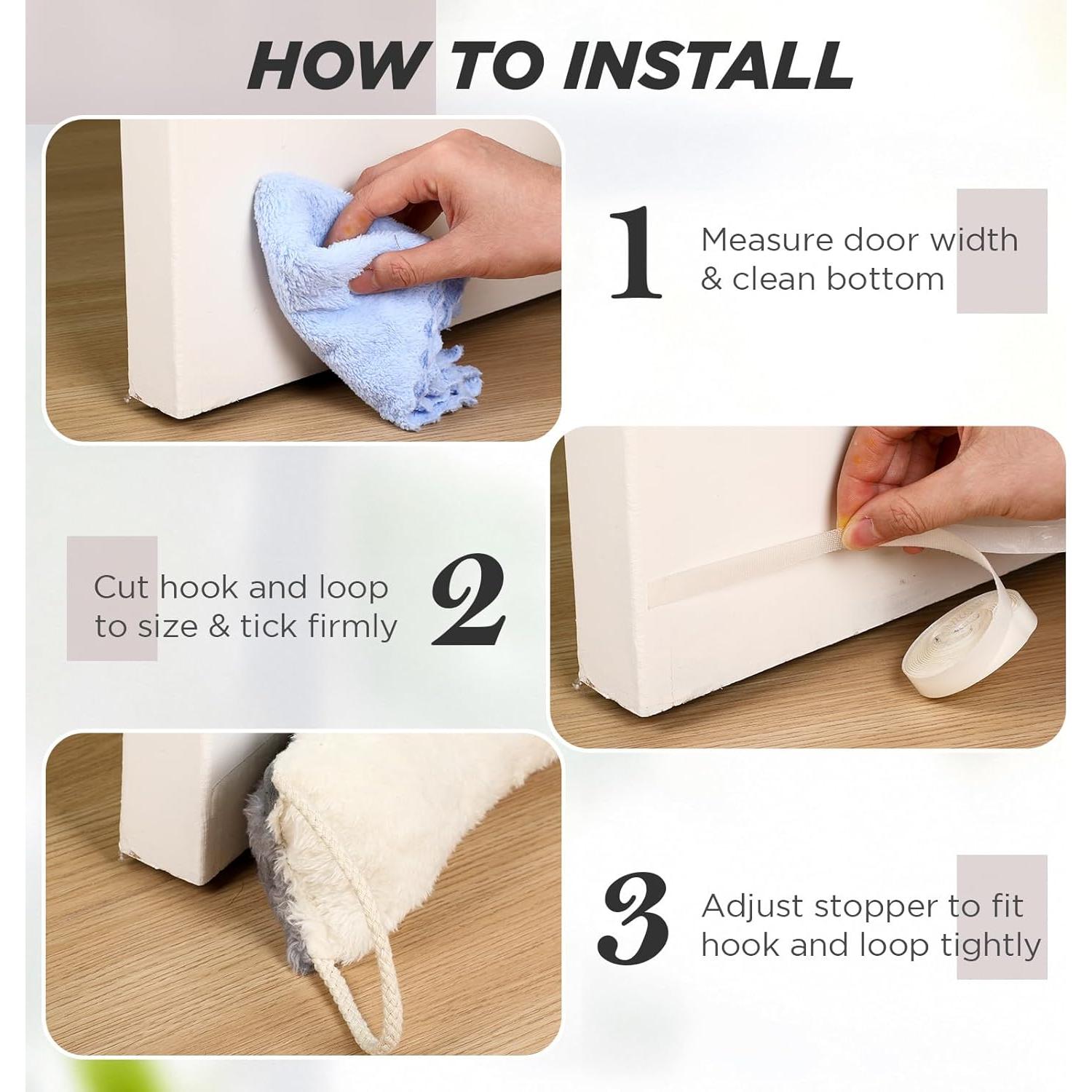 Tapón de Draft para Puertas Fiwochic 96x12 cm Aislante Ruido