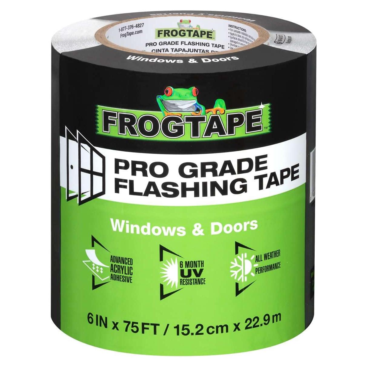 Cinta de Sellado FrogTape Pro Grade 15.24 cm x 22.86 m Negra