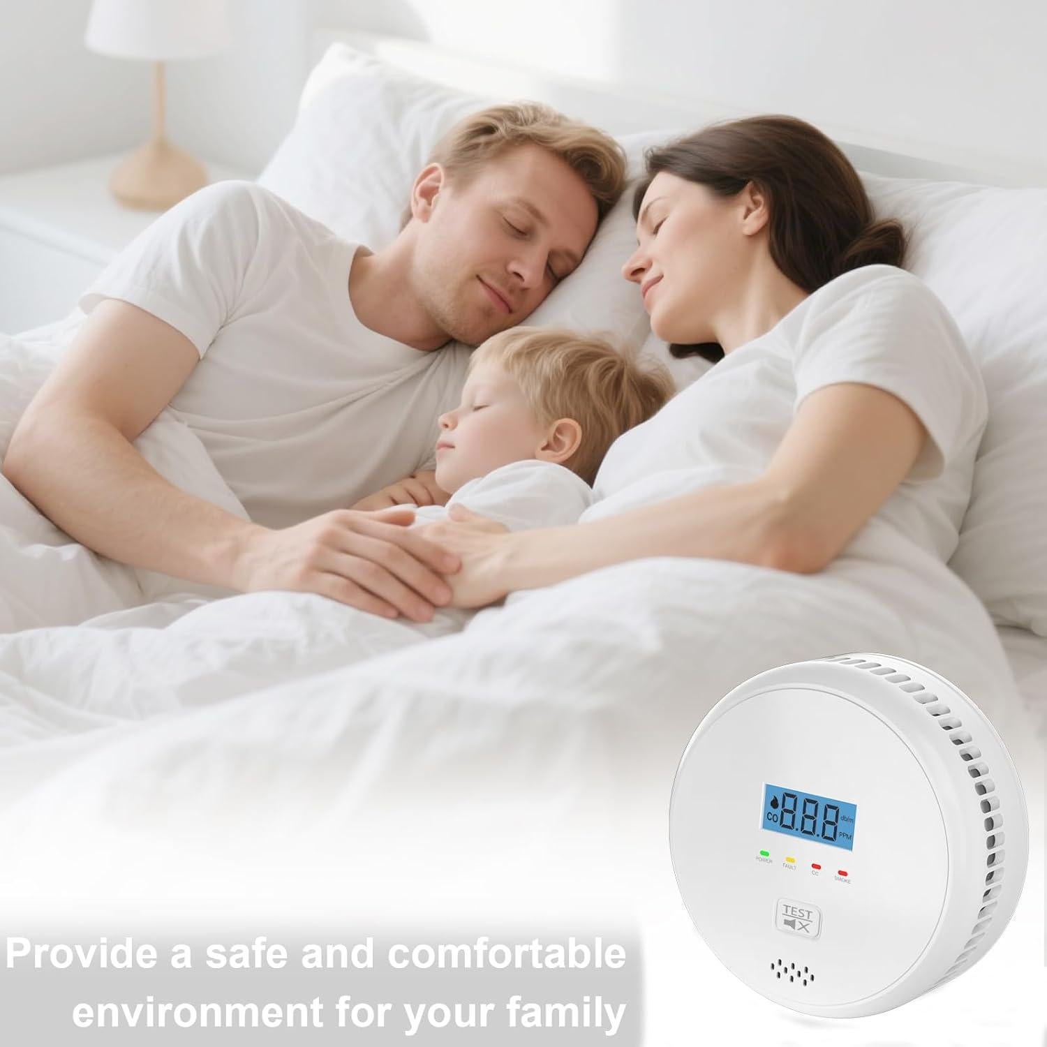 Detector de Humo y Monóxido de Carbono PynDur GYL-GC107