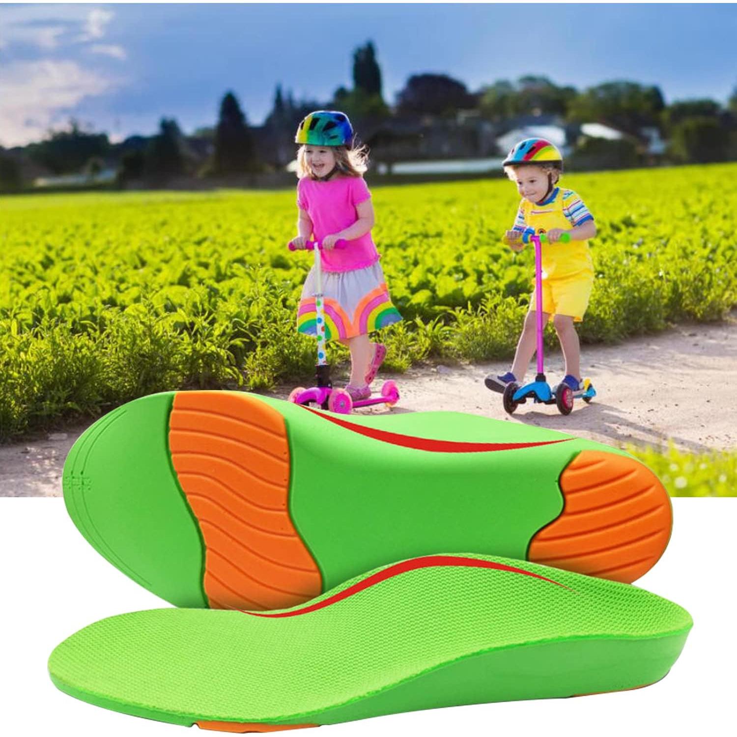 Plantillas ortopédicas Bellcon para niños, soporte arco, gel