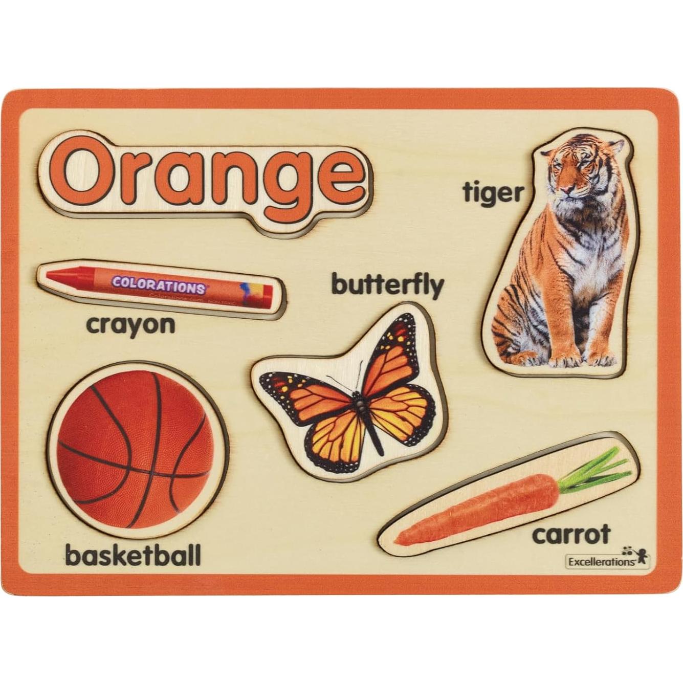 Rompecabezas de Madera Excellerations Set 8 Colores Aprendizaje