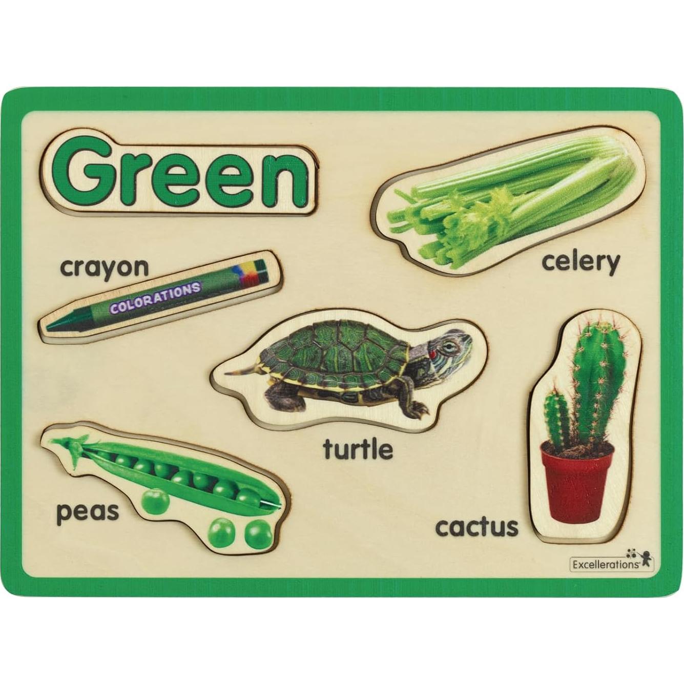 Rompecabezas de Madera Excellerations Set 8 Colores Aprendizaje