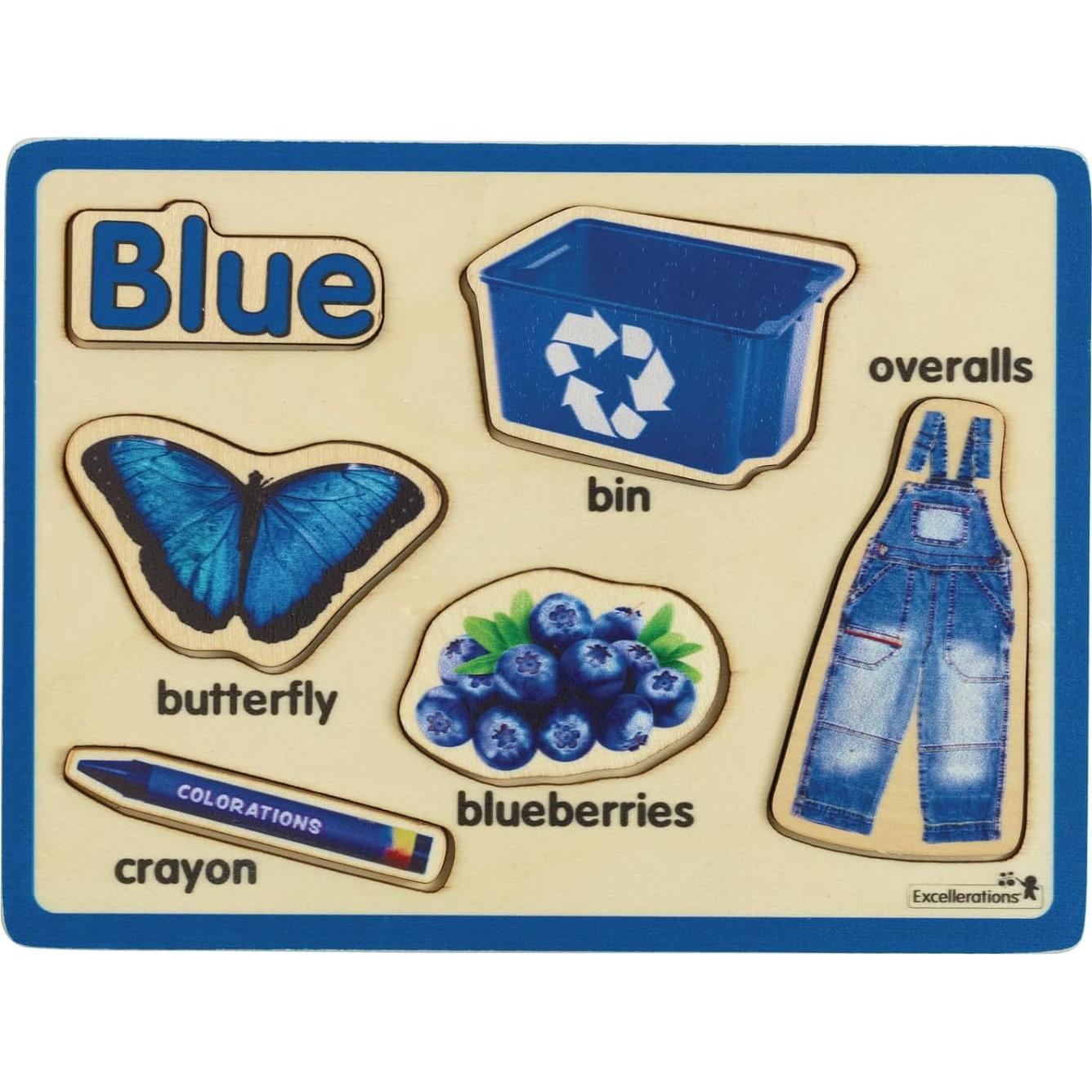 Rompecabezas de Madera Excellerations Set 8 Colores Aprendizaje