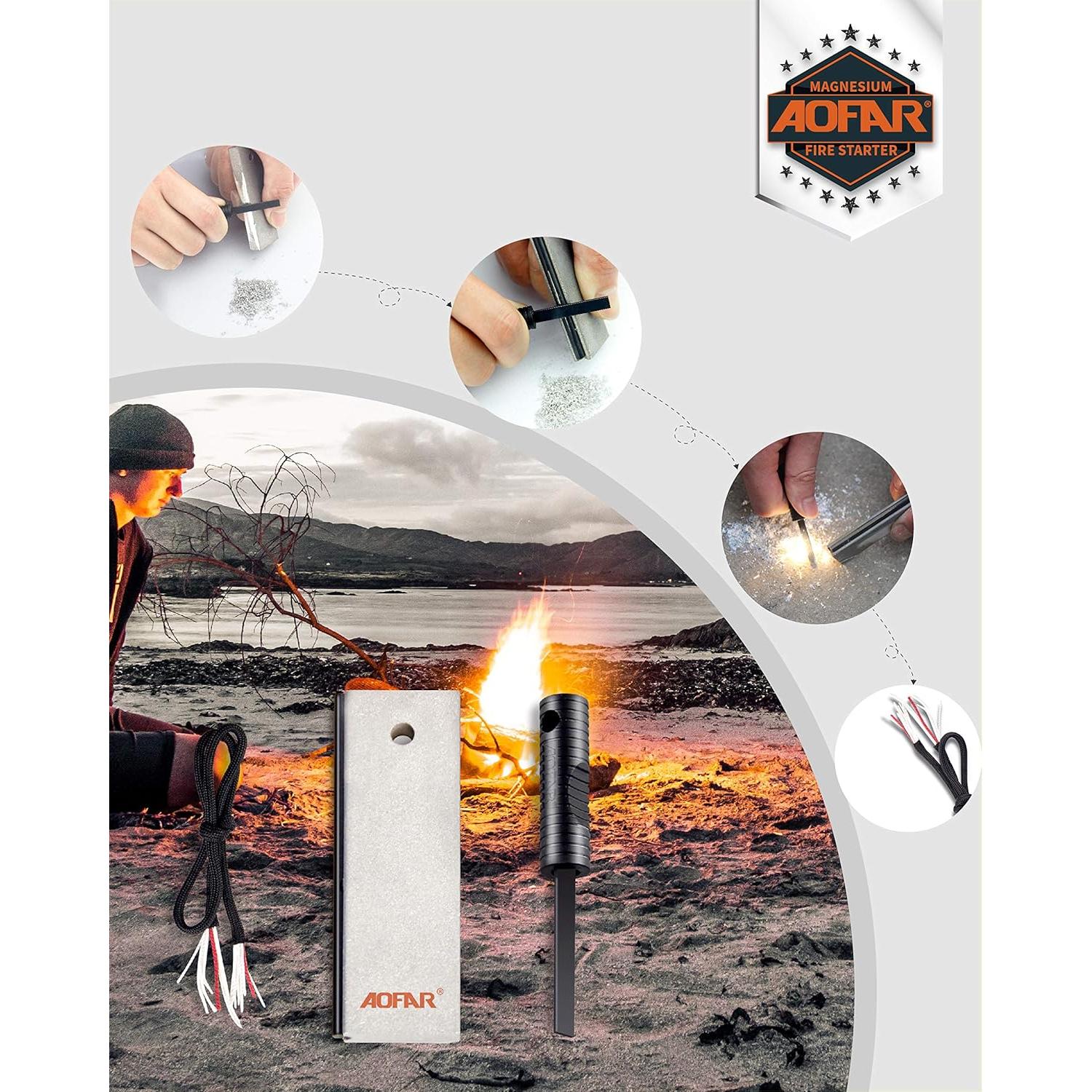 Iniciador de Fuego AOFAR AF-374 Paquete de 2 Impermeable