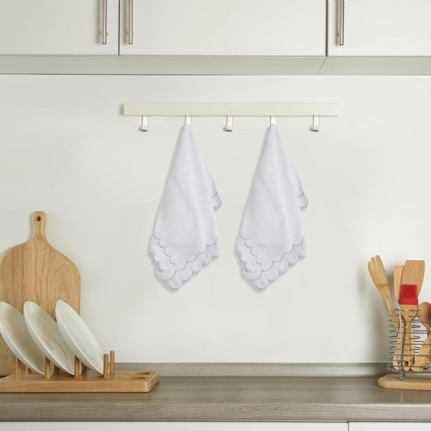 Toallas de Mano 100% Algodón RRBXIA 2 Pcs 40x68 cm Azul