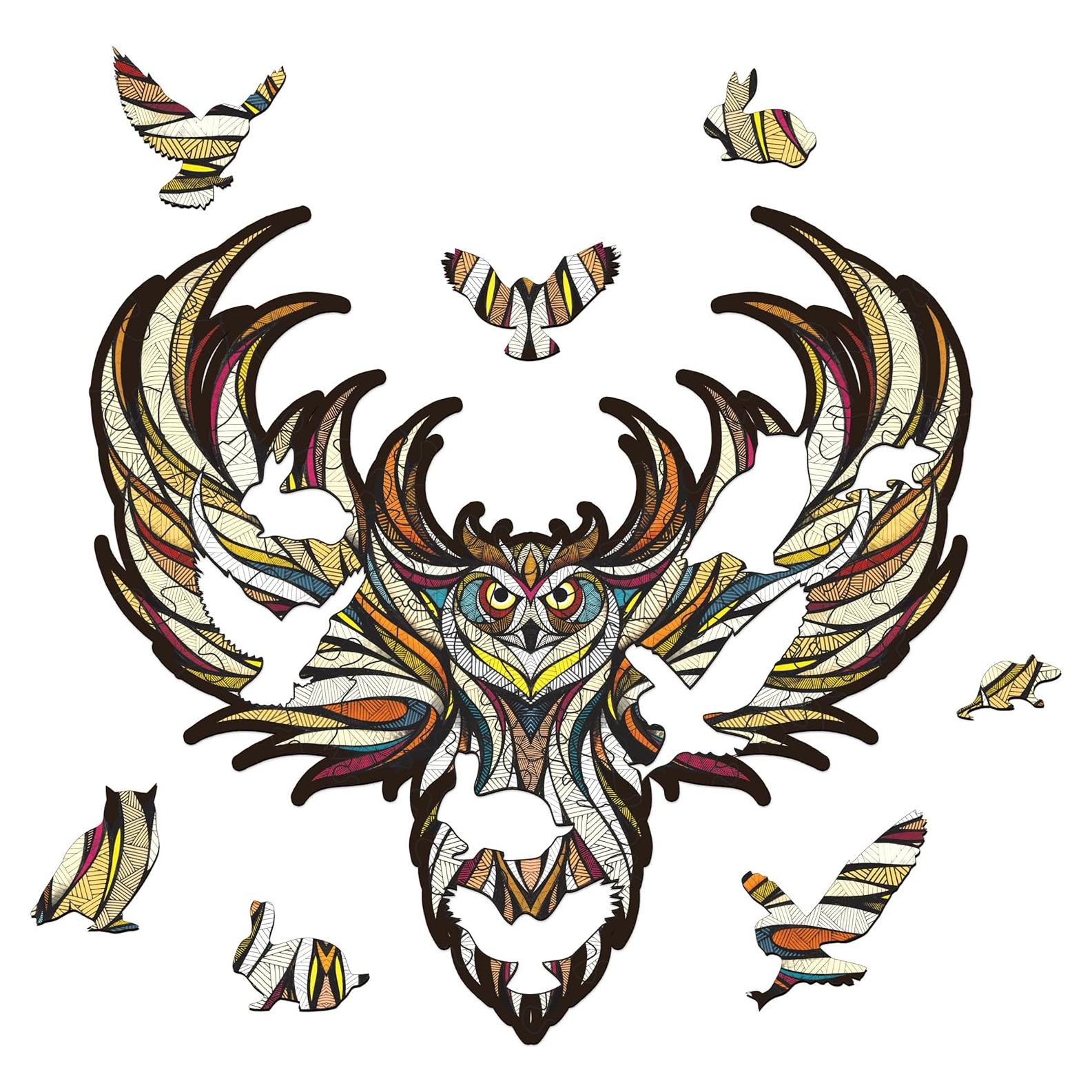 Rompecabezas de Madera EWA OWL S 70 Piezas Decorativo