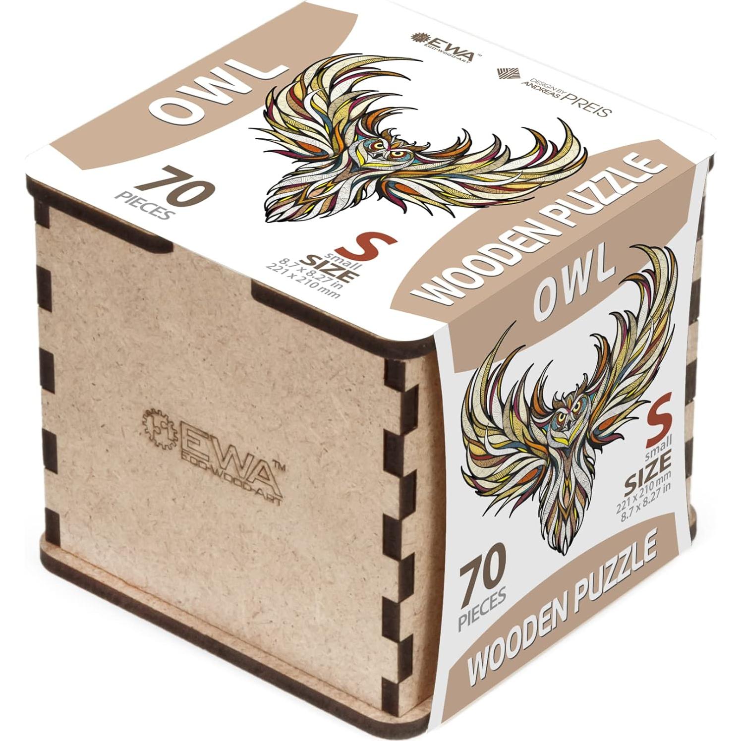 Rompecabezas de Madera EWA OWL S 70 Piezas Decorativo