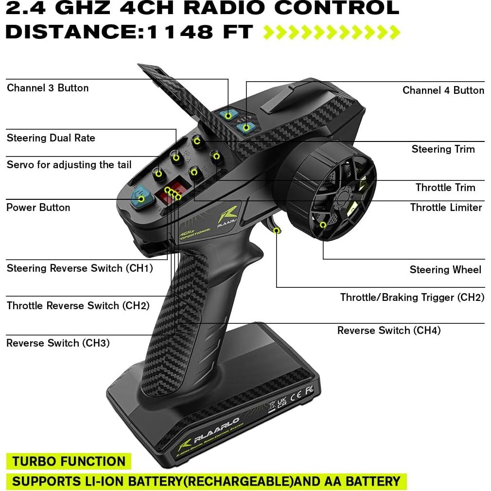 Coche RC AMORIL AK-787 1:10 Sin Escobillas 120 km/h