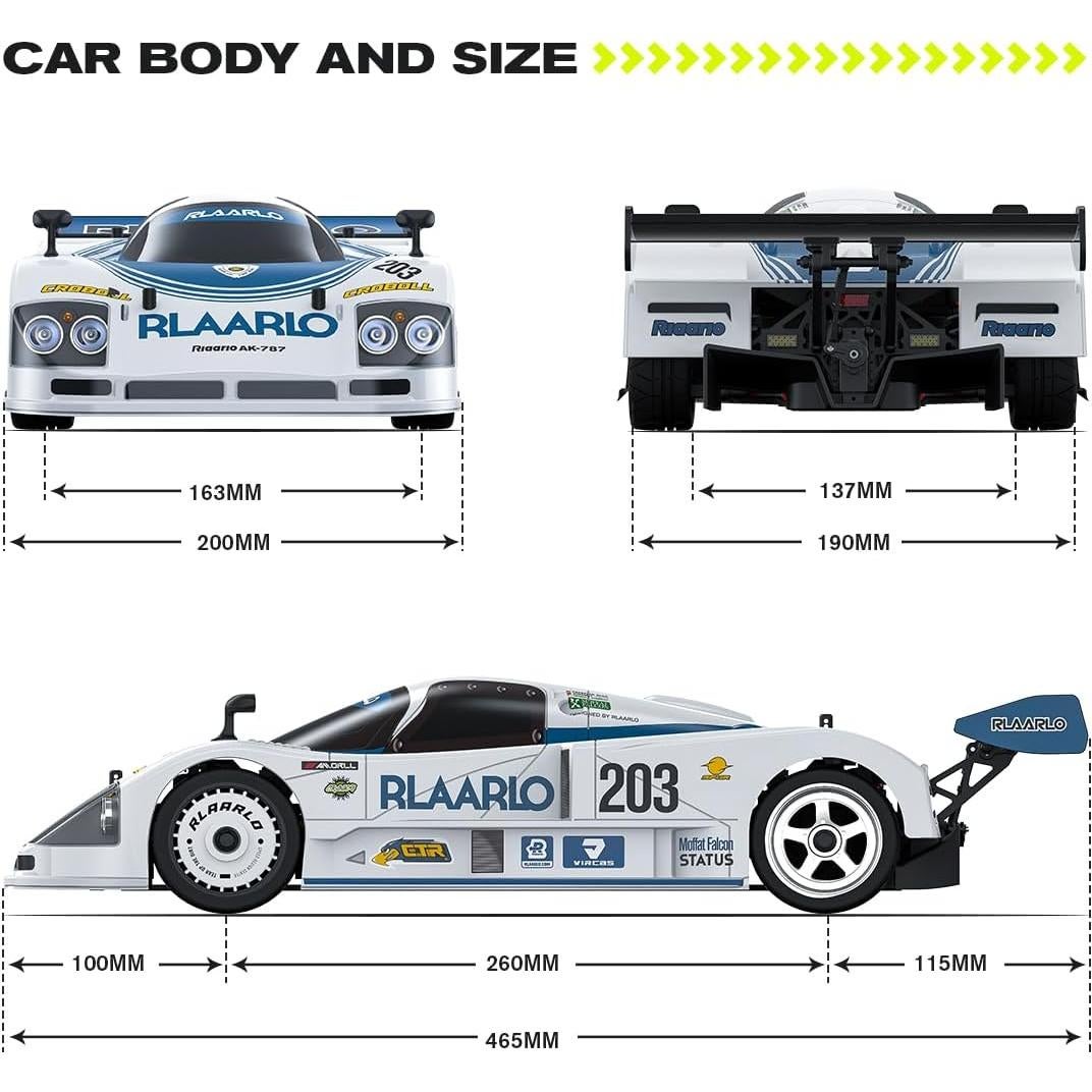 Coche RC AMORIL AK-787 1:10 Sin Escobillas 120 km/h