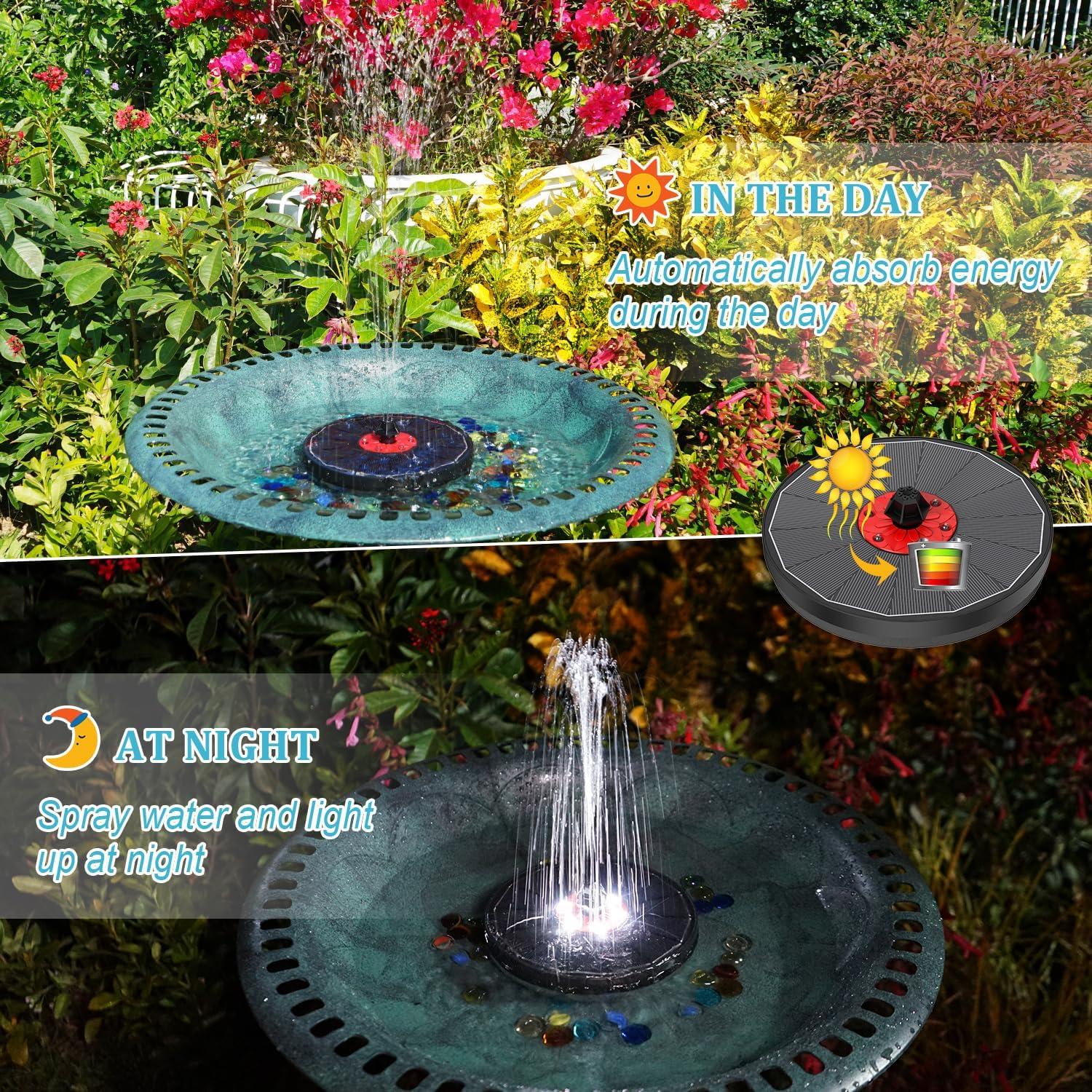 Fuente Solar GAIZERL 3.5W con Luces LED y Batería 2200mAh