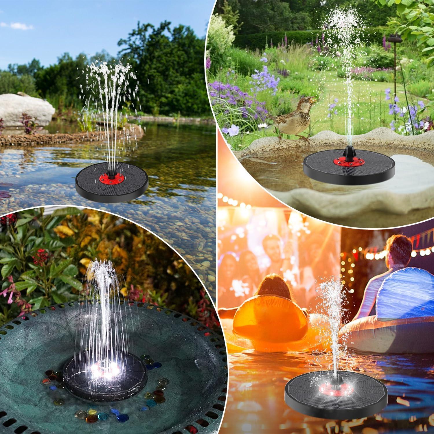 Fuente Solar GAIZERL 3.5W con Luces LED y Batería 2200mAh