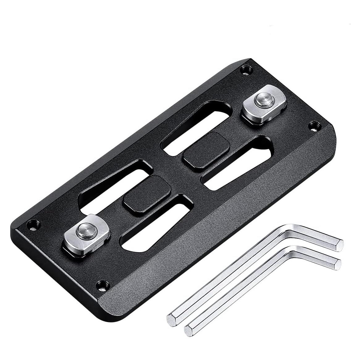 Placa de Soporte para Rifle Leofoto GSP-80 80mm CNC Ligera