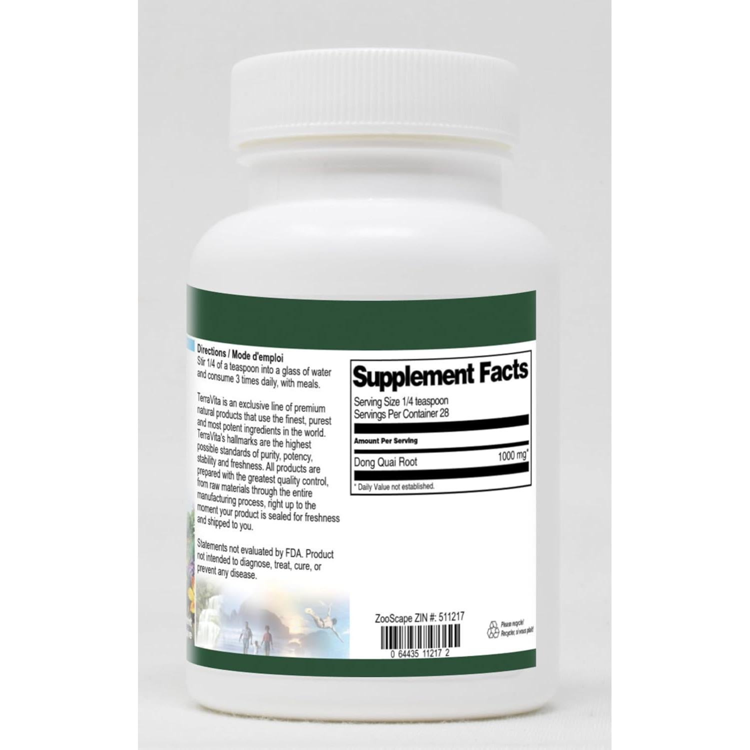 Dong Quai Polvo de Raíz TerraVita 3 Paquetes de 28.35 g