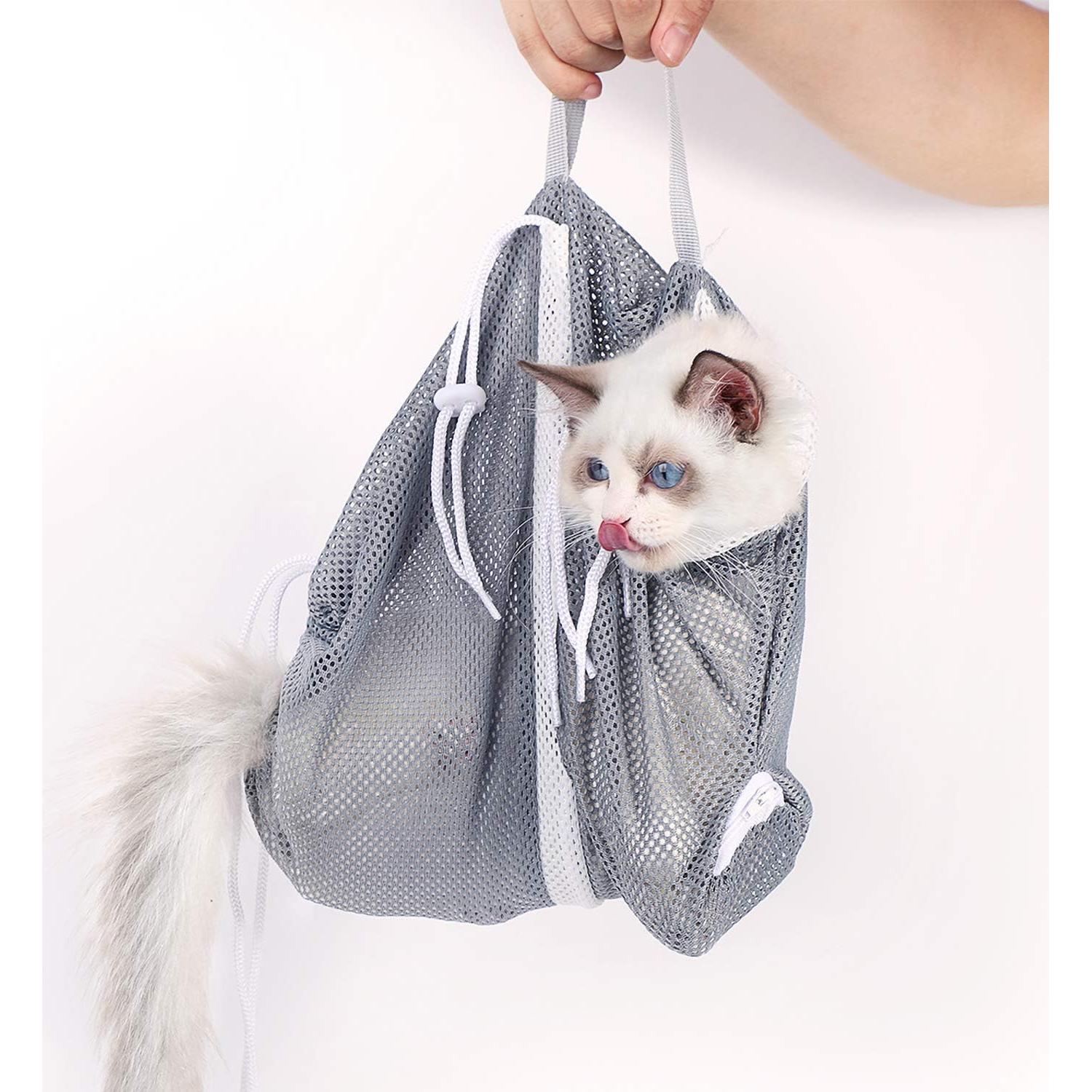 Bolsa de Baño para Gatos YLONG Verde Anti-Rasguños 55.88cm