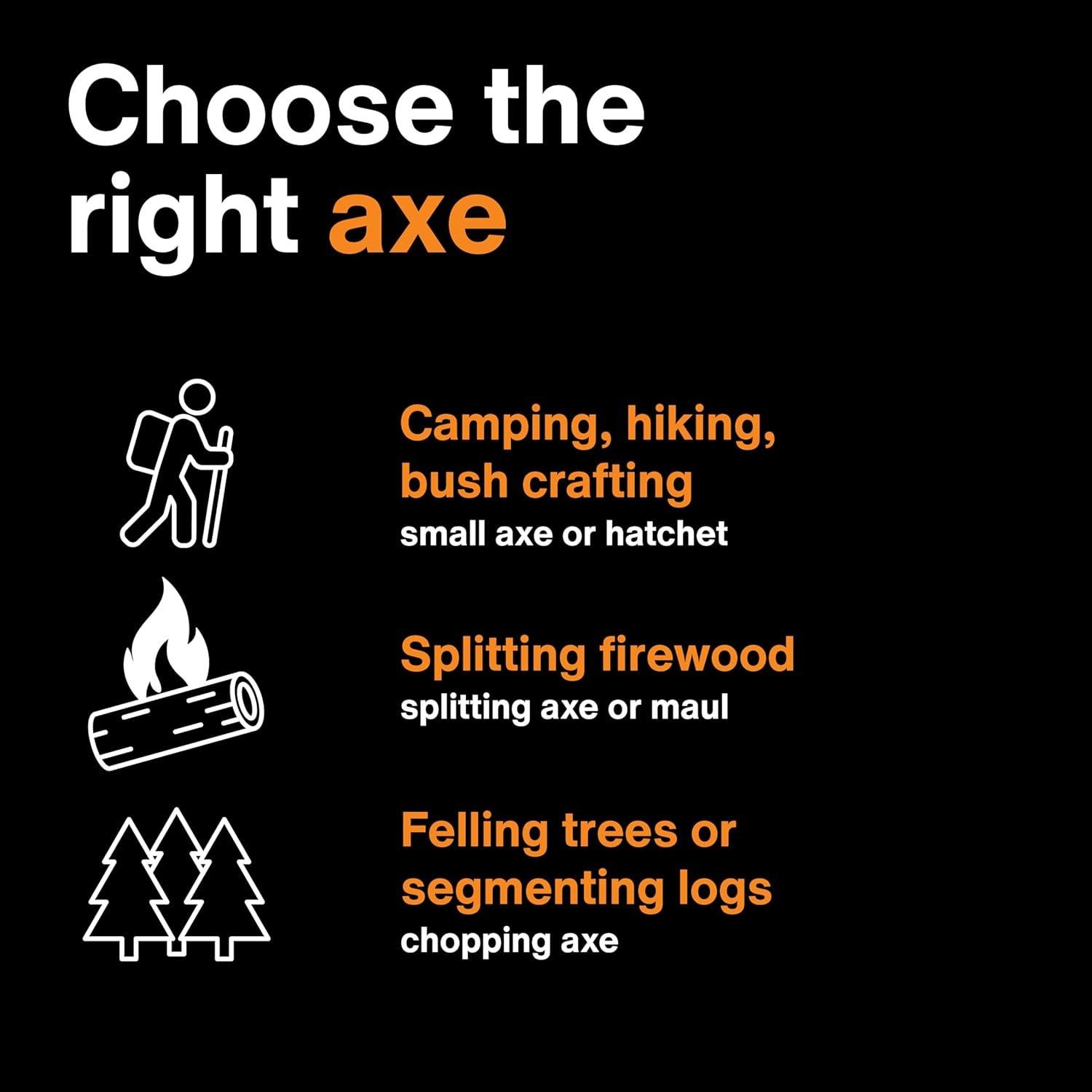 Hacha Fiskars X7 para Partir Madera 35.56 cm 0.68 kg