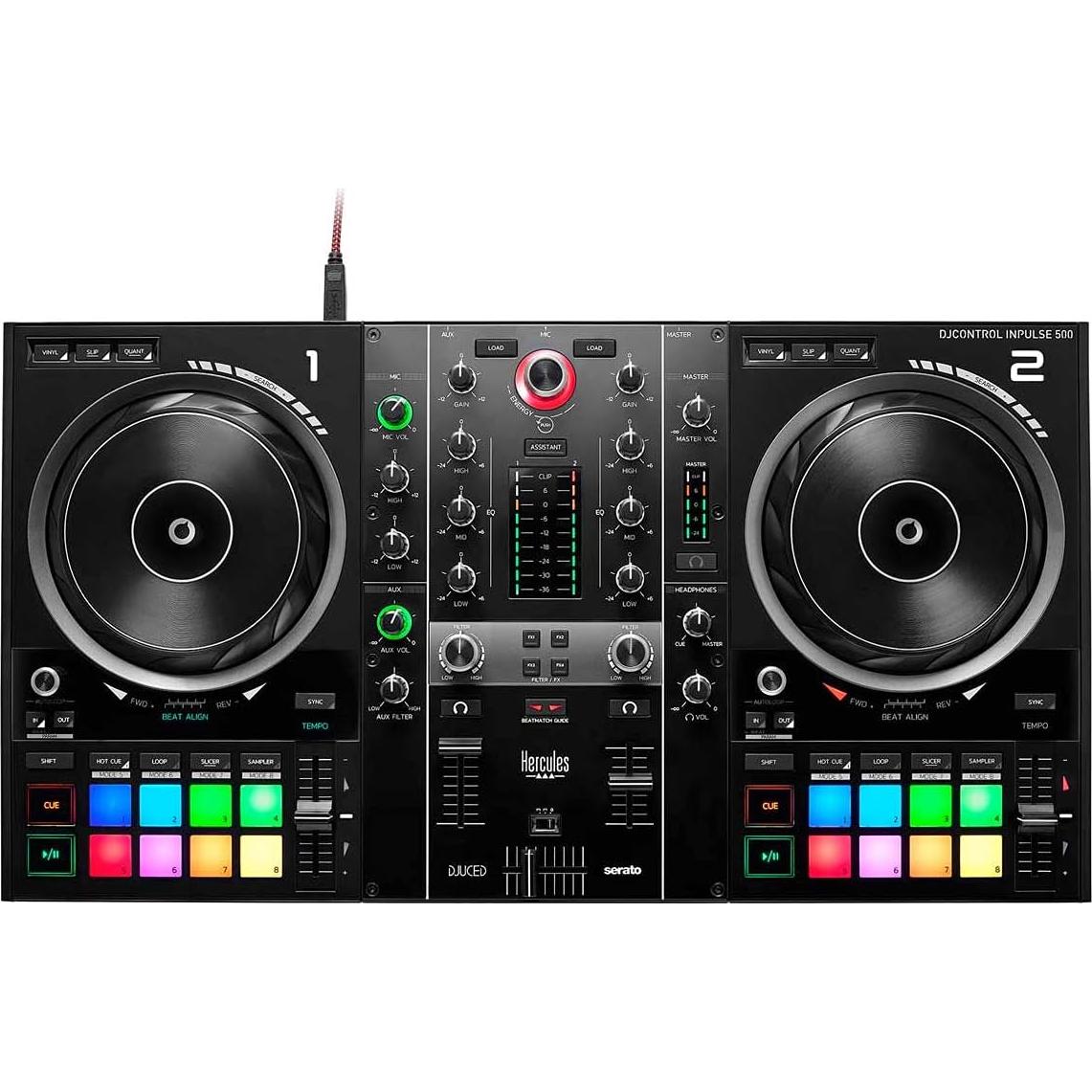 Controlador DJ Hercules DJControl Inpulse 500 USB 2 Canales