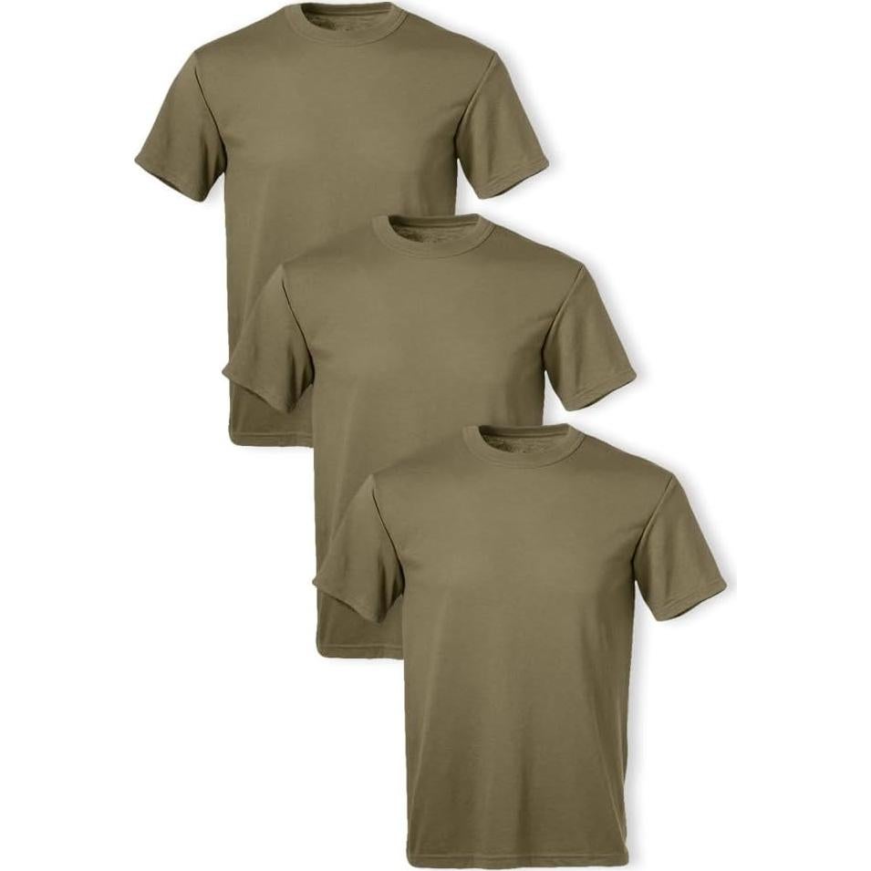 Camisetas Soffe Hombre 3 Pzas - Militar 50/50 Beige XX-Large