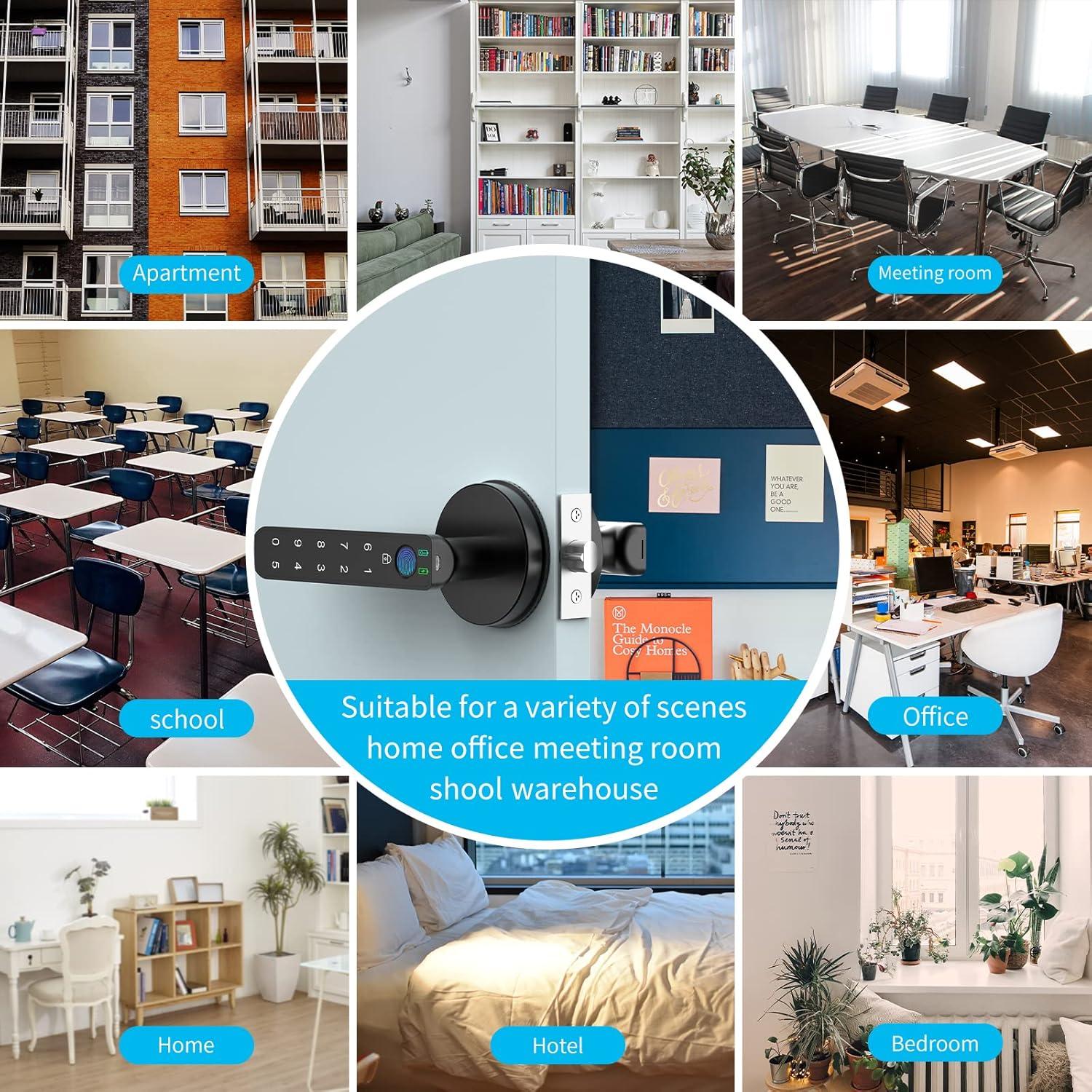 Cerradura Inteligente BAFUWEIY con Huella Dactilar y Teclado