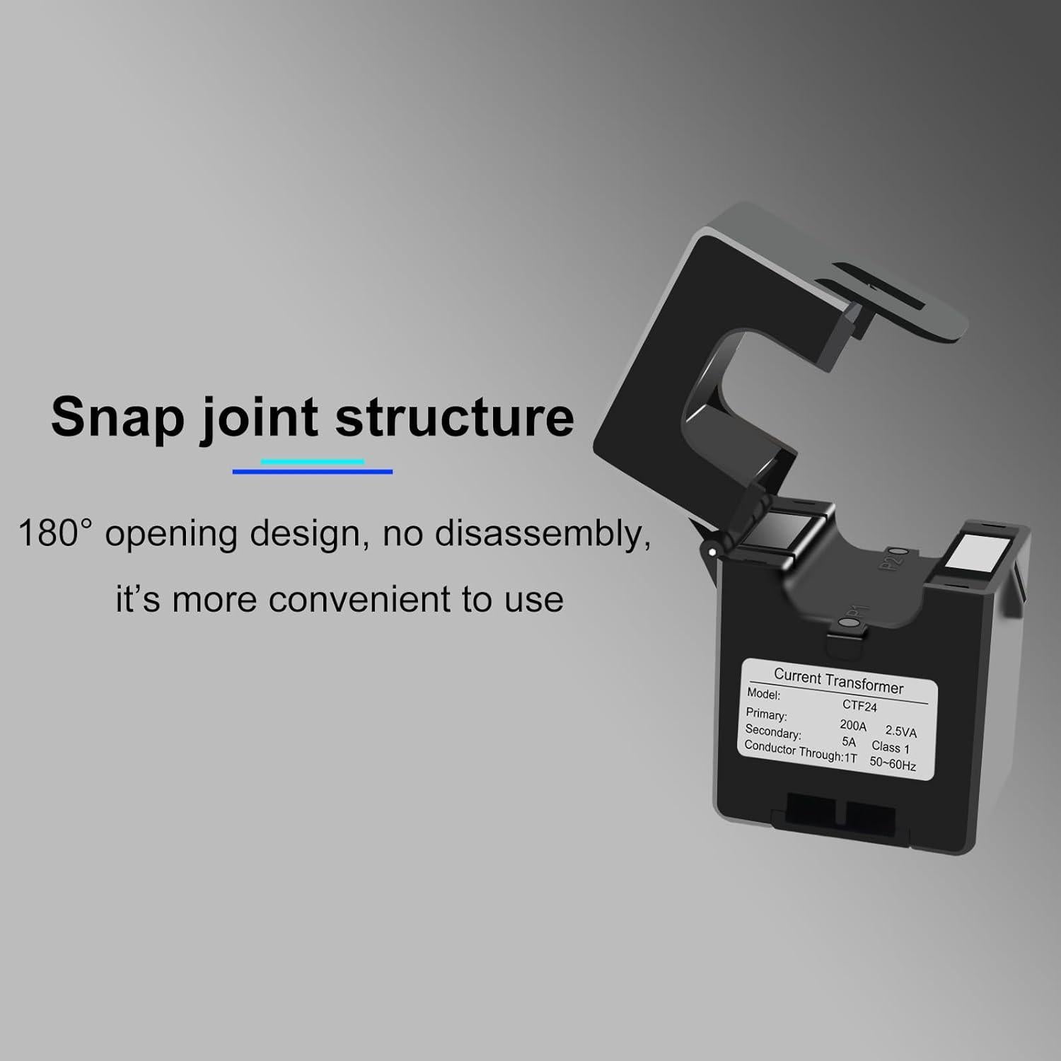 Sensor de Transformador de Corriente 200A Elenzk 24mm Precisión 1.0