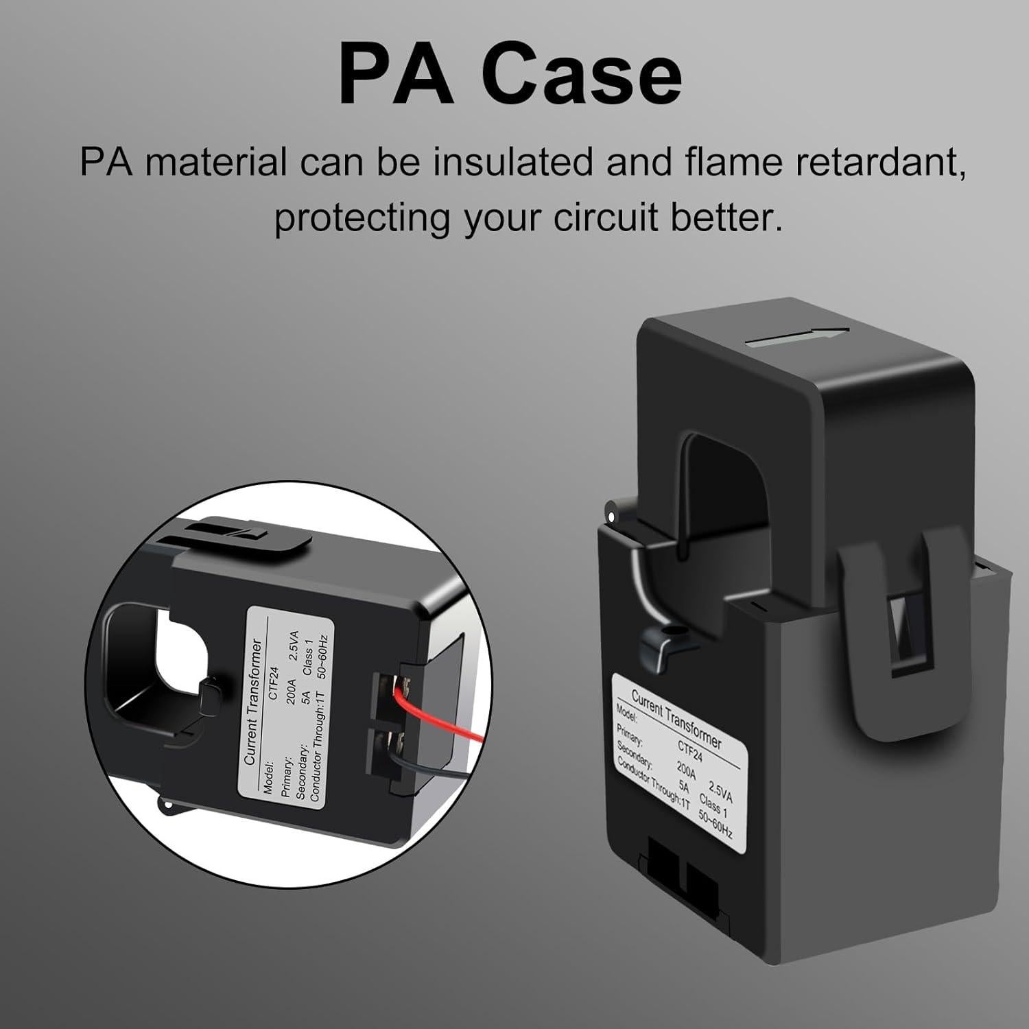 Sensor de Transformador de Corriente 200A Elenzk 24mm Precisión 1.0