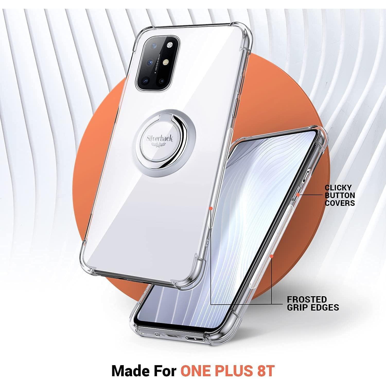 Funda Transparente Silverback para OnePlus 8T con Soporte