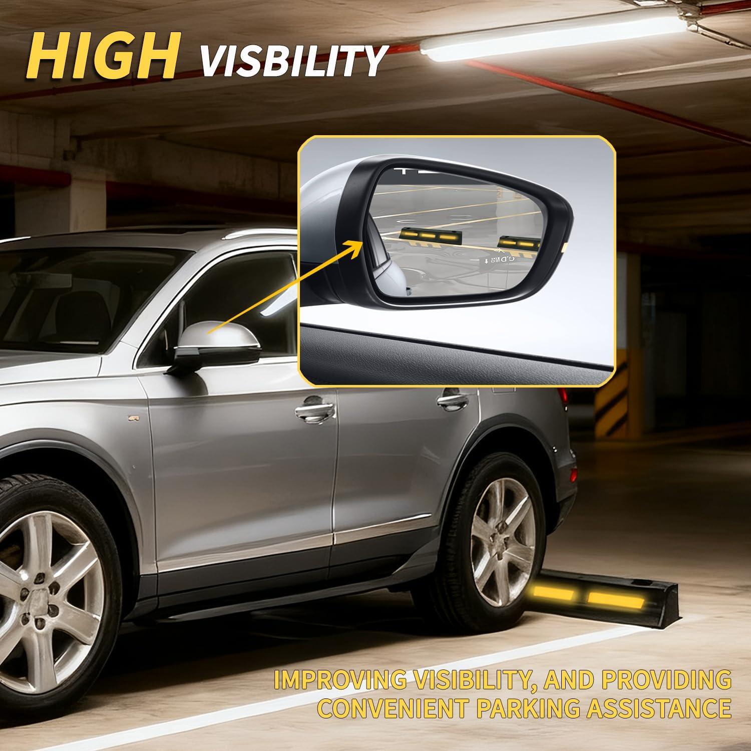 Tope de Estacionamiento WECARLLE 3"H Goma Alta Resistencia